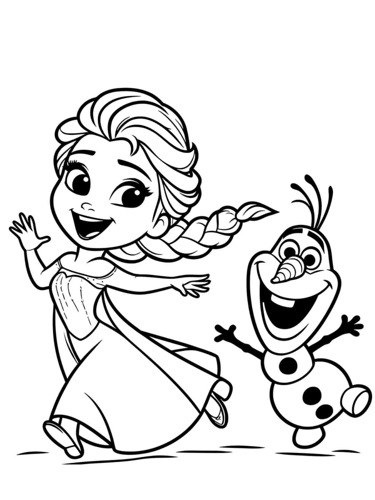 Disney Olaf Coloring Page