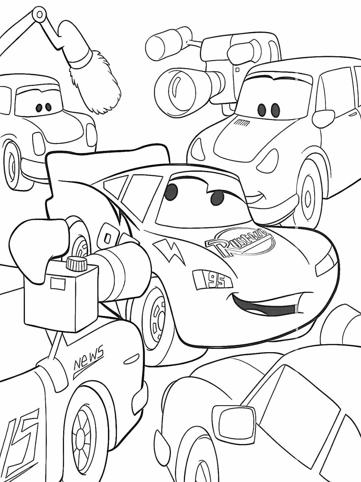 Disney Pixar Cars Coloring Page For Kids