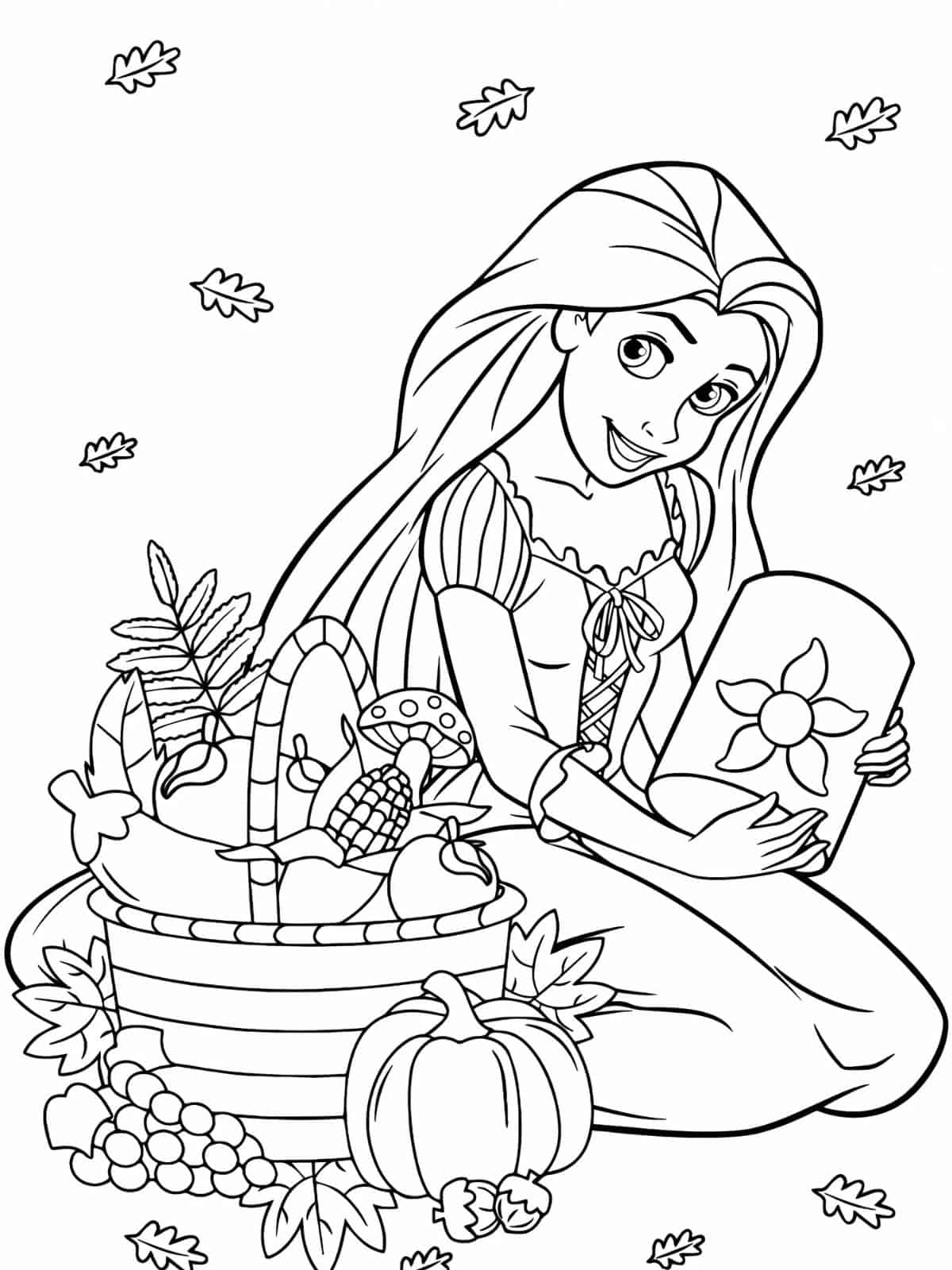 Disney Thanksgiving Feast Coloring Pages