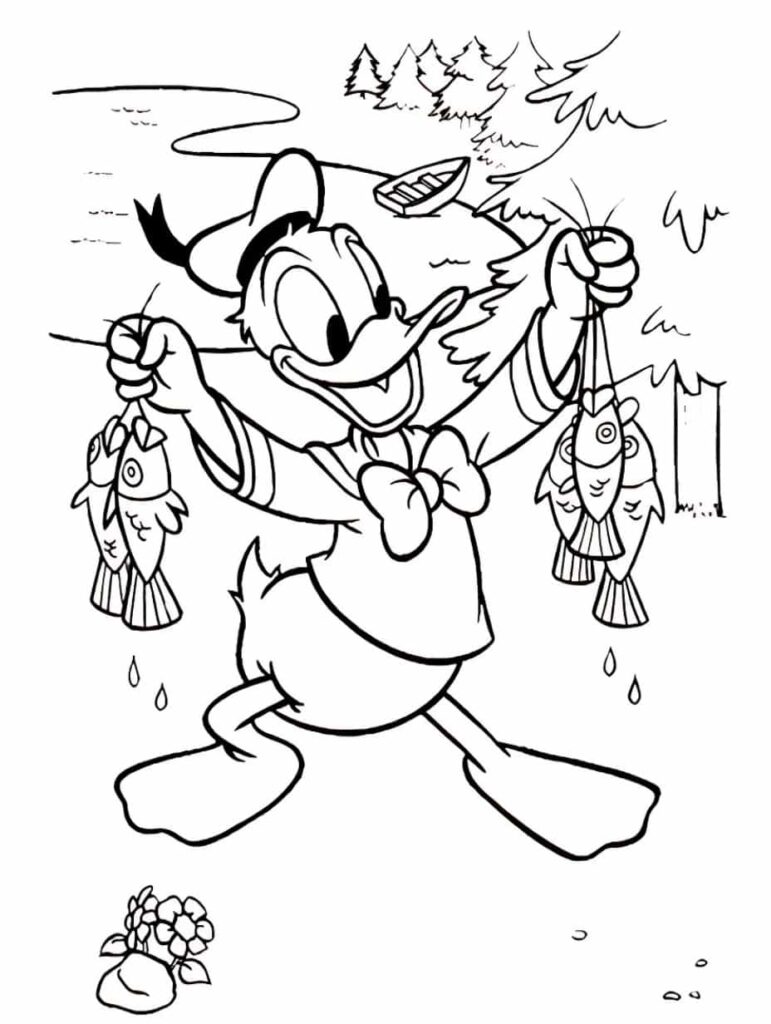 Top 30+ Donald Duck Coloring Pages for Kids ???????? - Coloringpagesforkids.net