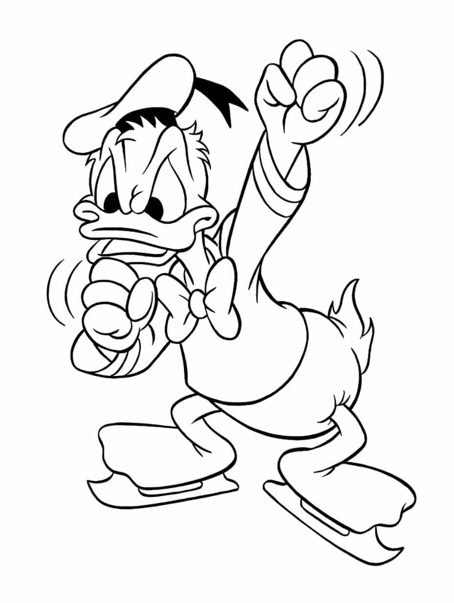 Donald Duck Learning To Read Coloring Pages