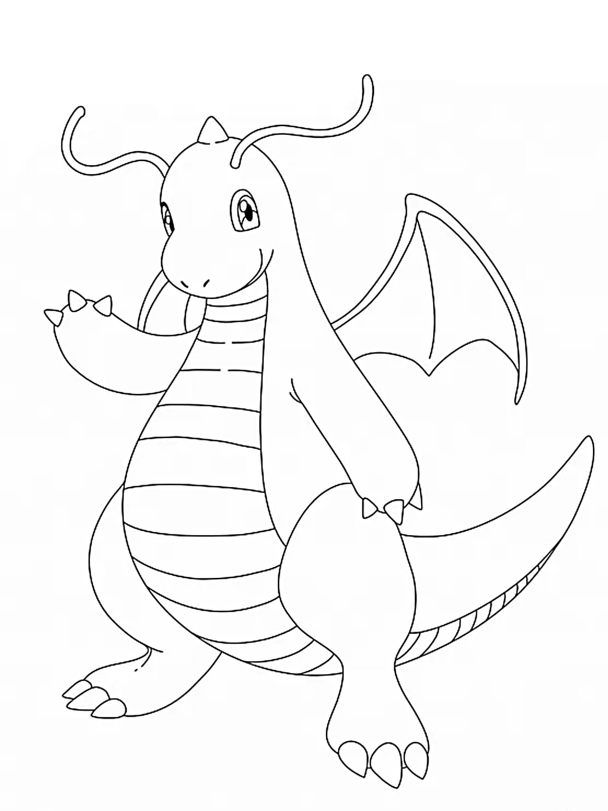 Dracolosse Pokemon Coloring Pages