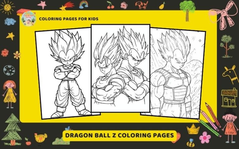 Dragon Ball Z Coloring Pages Featured Image