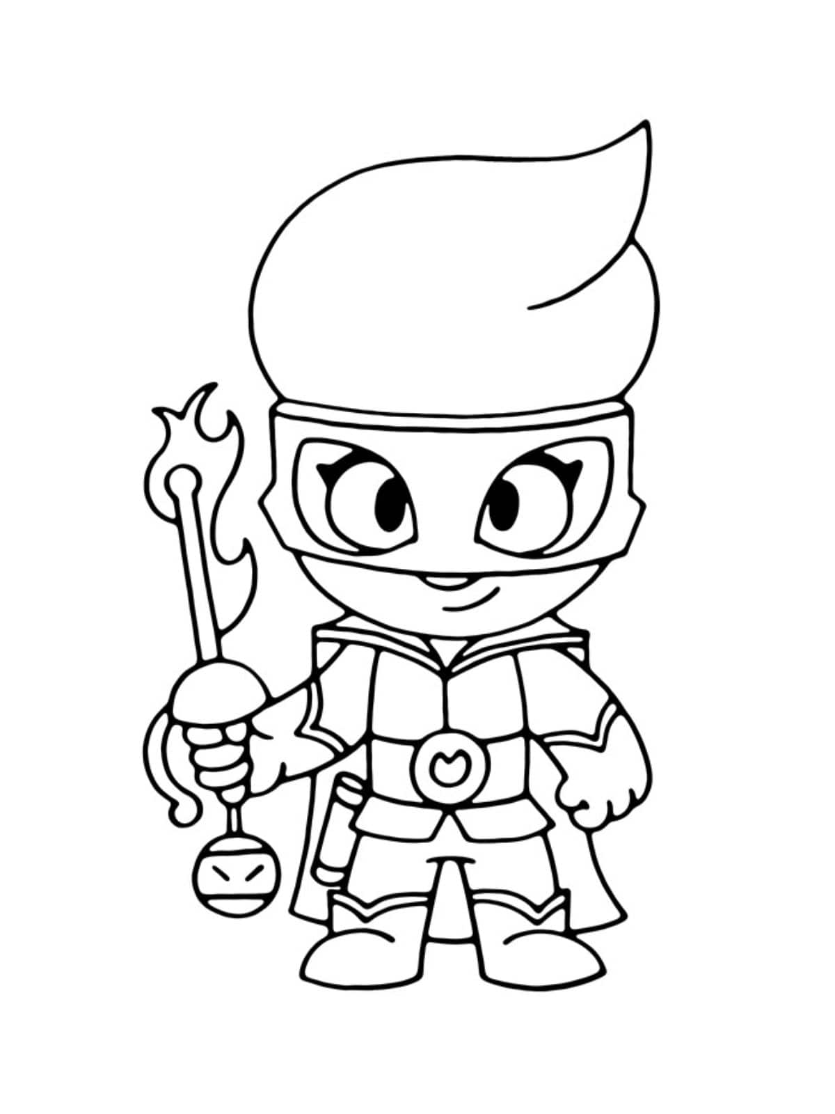 Dynamike Brawl Stars Coloring Page