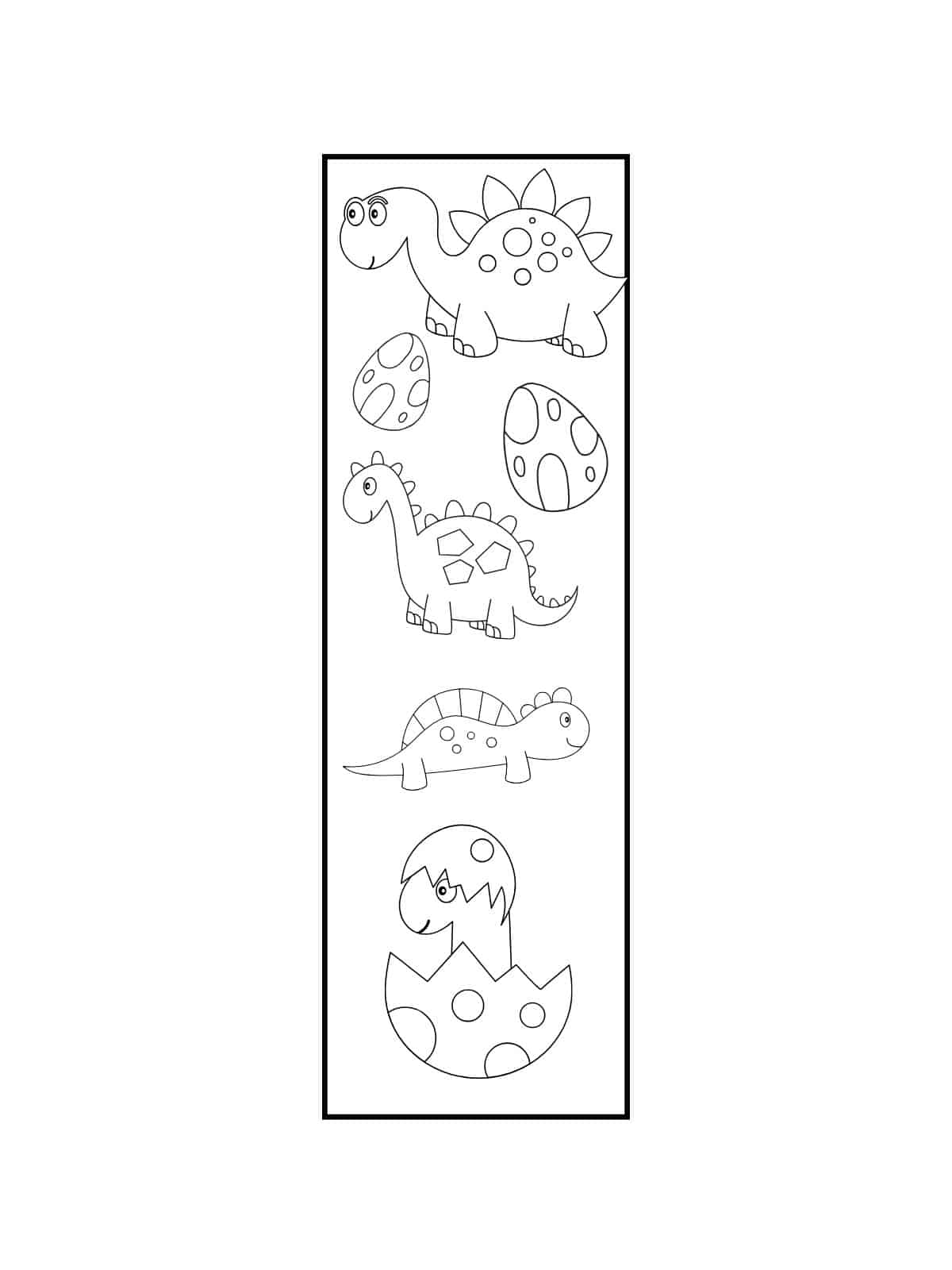 Easy Bookmark Coloring Pages For Kids