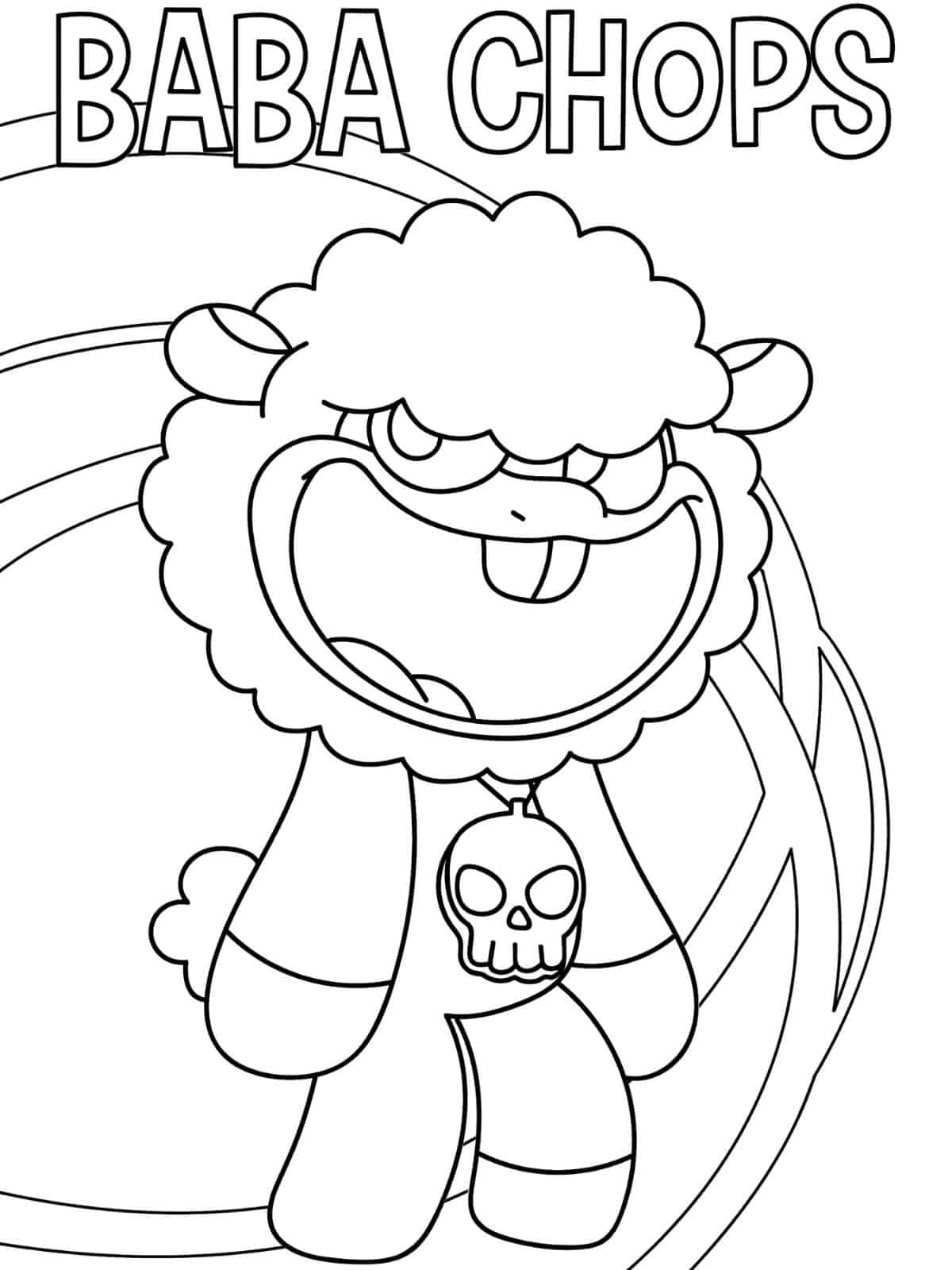 Easy Nightmare Critters Coloring Pages