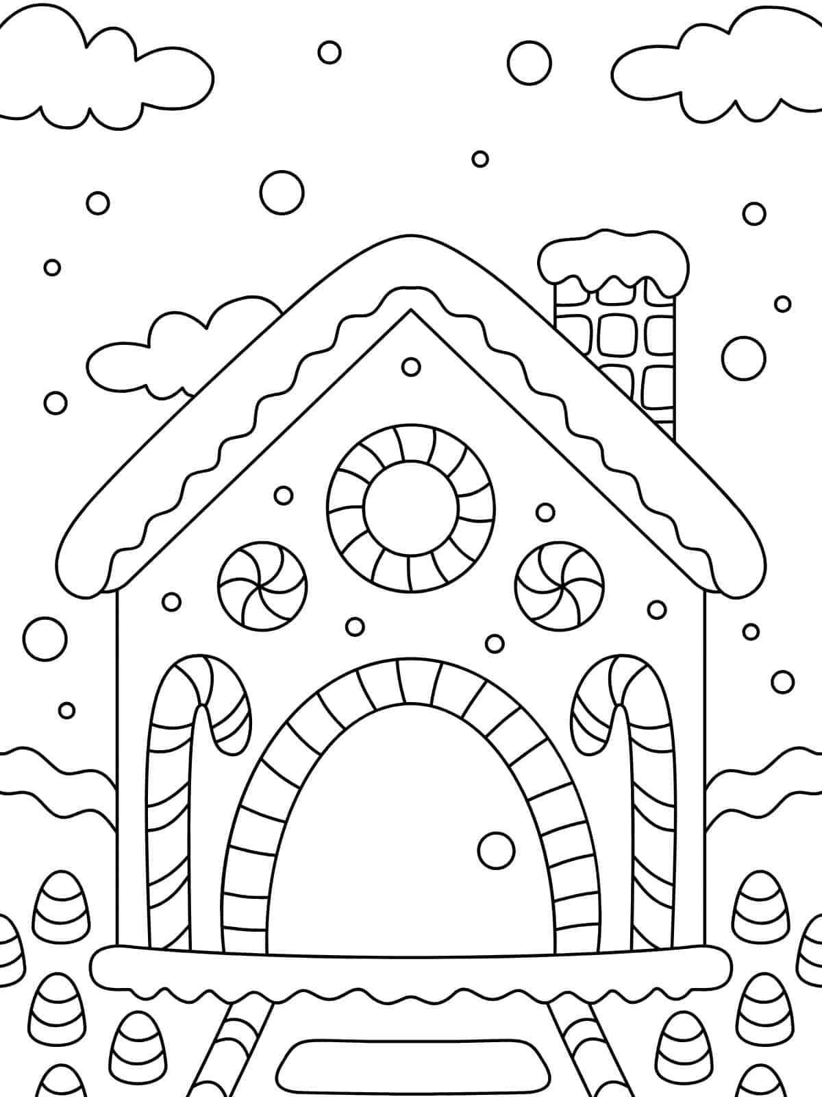 Easy Shape Coloring Page