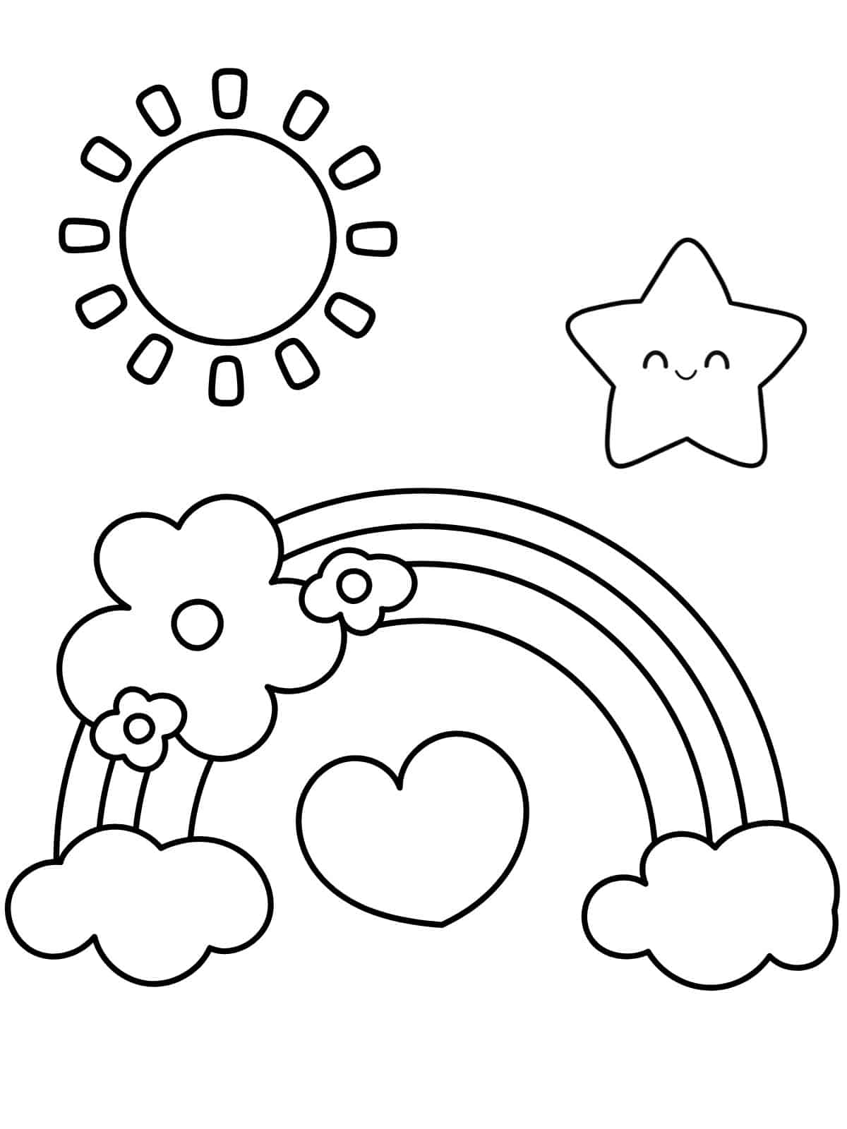 Easy Shape Coloring Pages