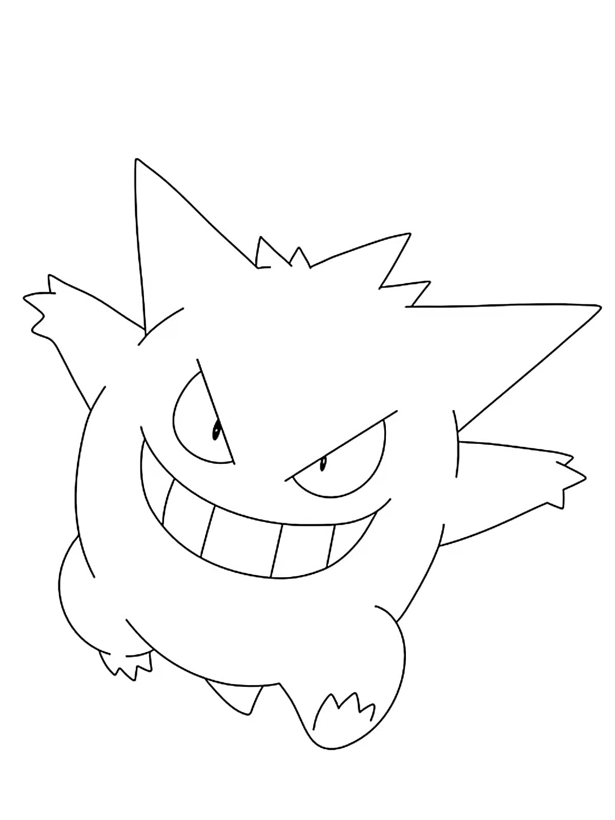 Ectoplasma Pokemon Coloring Pages