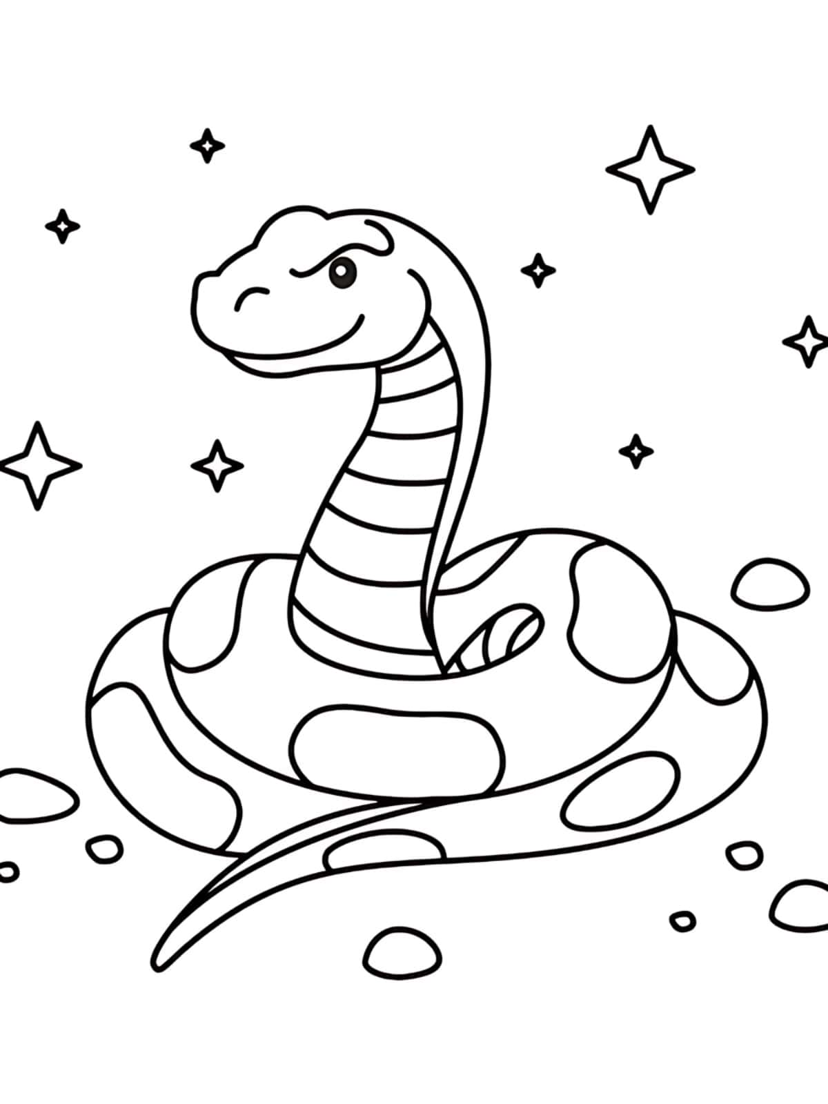 Elementary School Snake Coloring Sheets