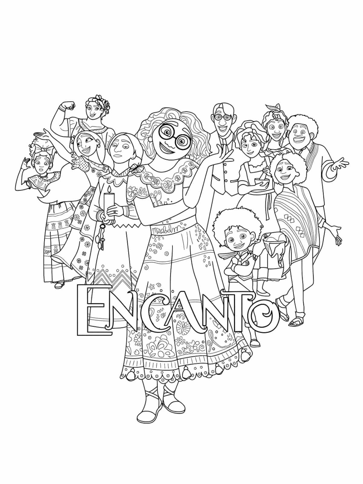 Encanto Coloring Pages