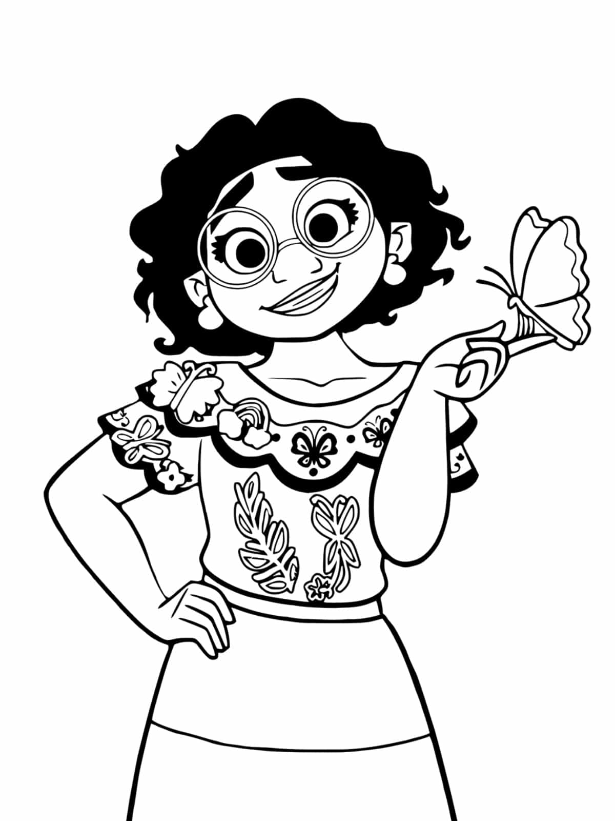 Encanto Family Gathering Coloring Page