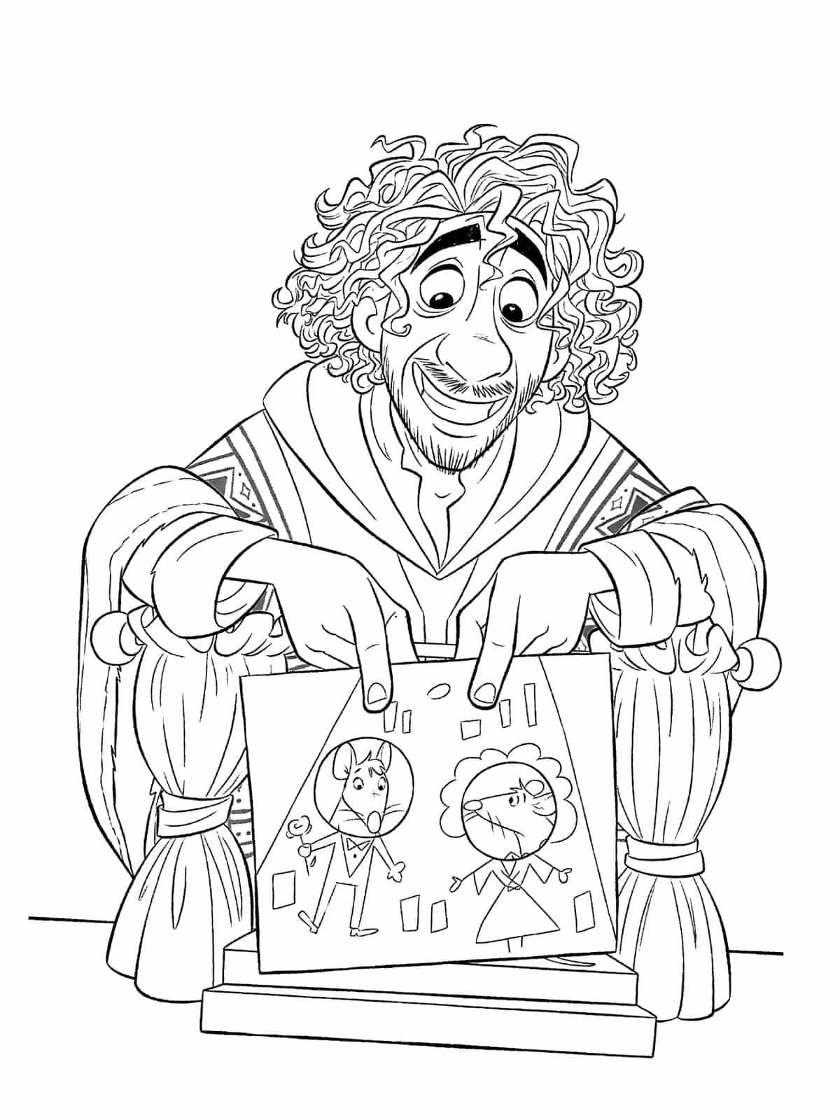 Encanto Family Party Coloring Page