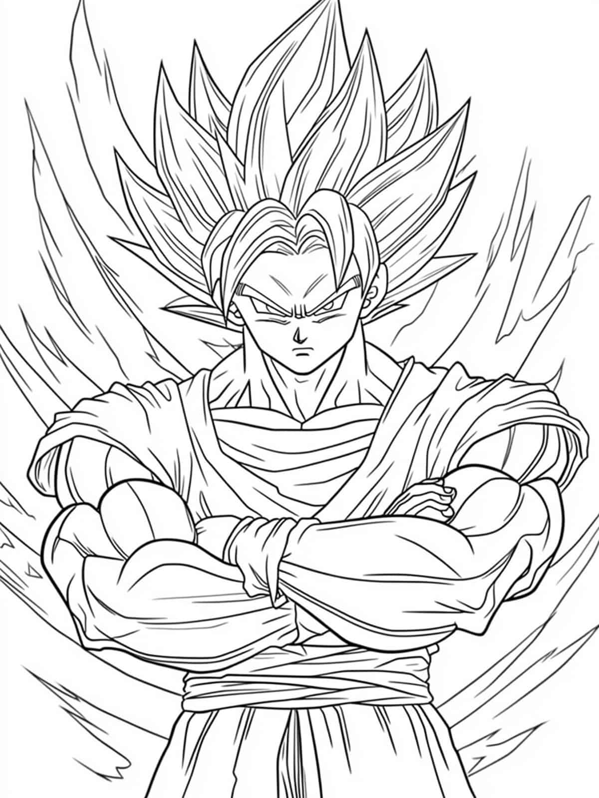 Epic Battles In Dragon Ball Z Coloring Pages