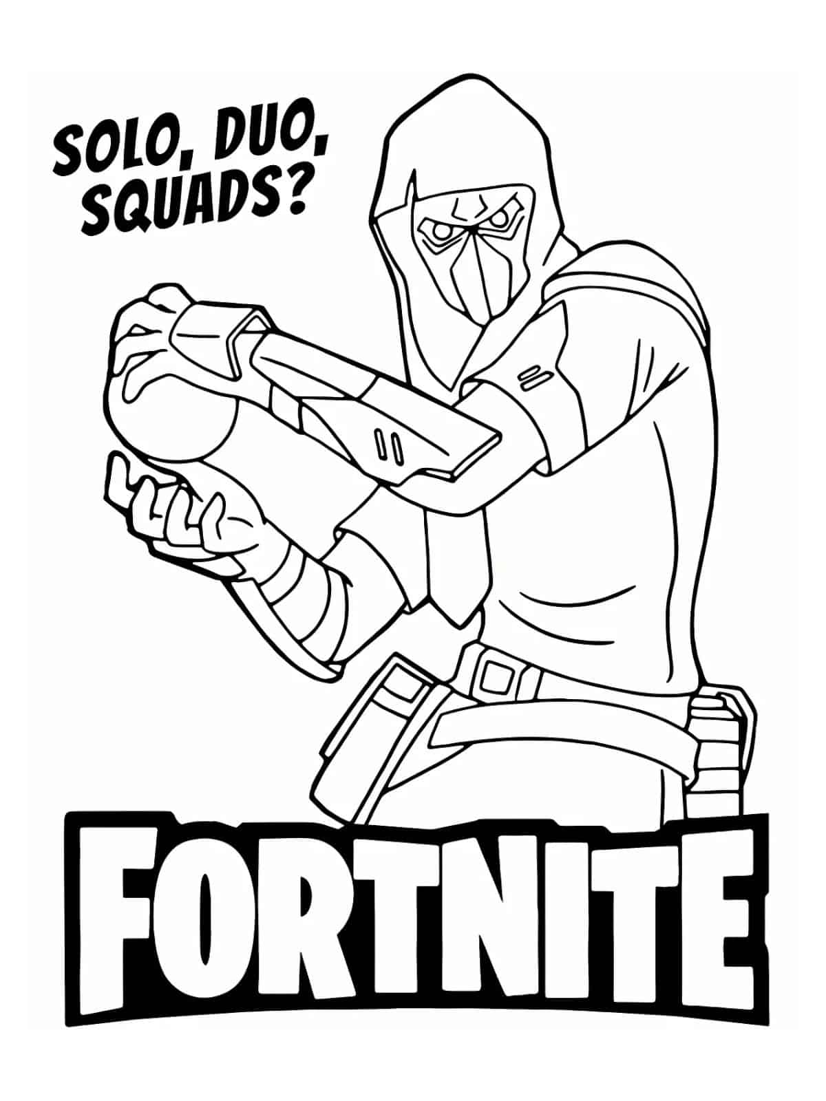 Epic Games Fortnite Coloring Sheets