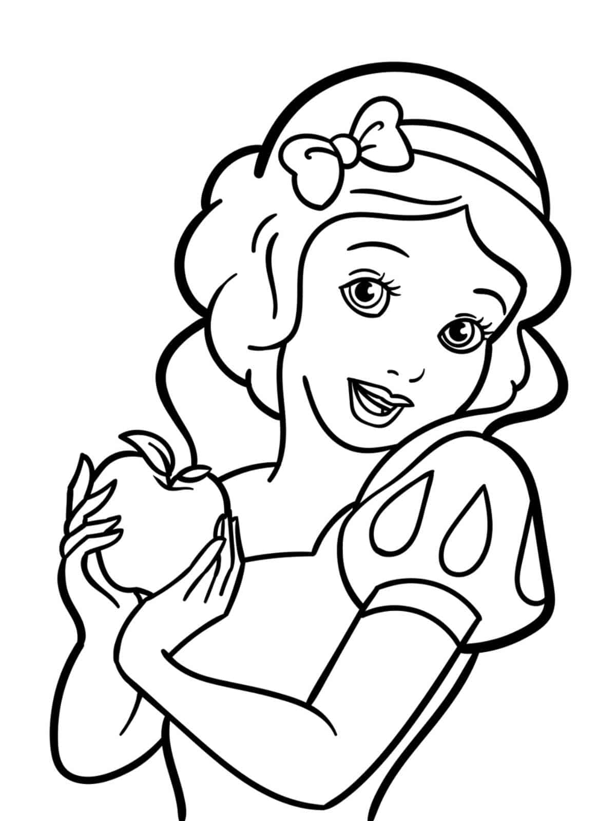 Fairytale Snow White Coloring Sheets