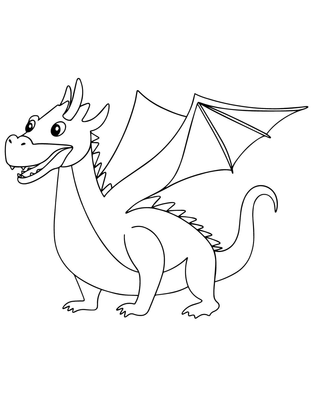 Fantasy Dragon Coloring Pages