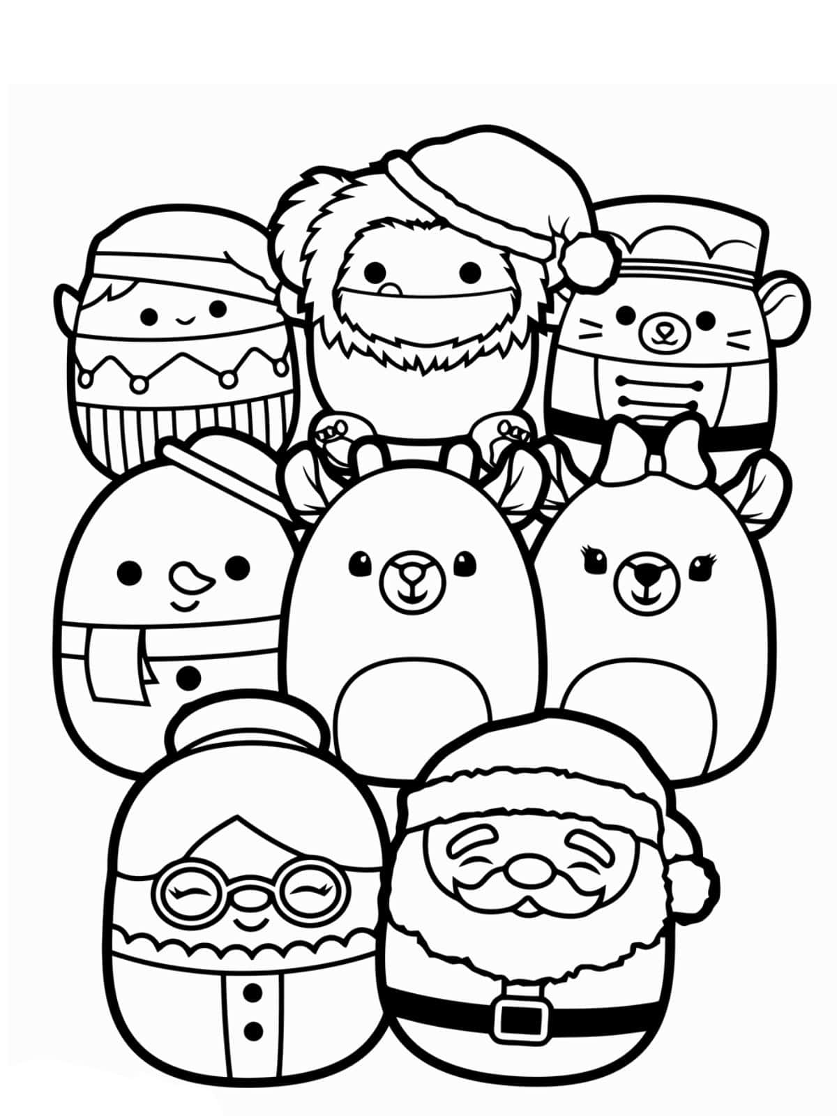 Fantasy Squishmallow Coloring Pages