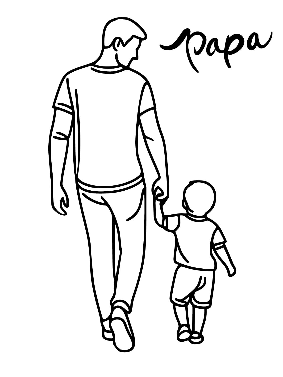 Father And Son Coloring Sheets