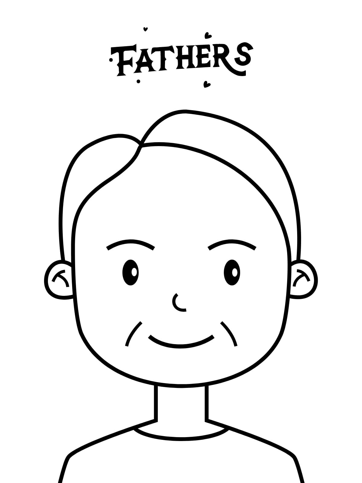 Father Portrait Coloring Pages