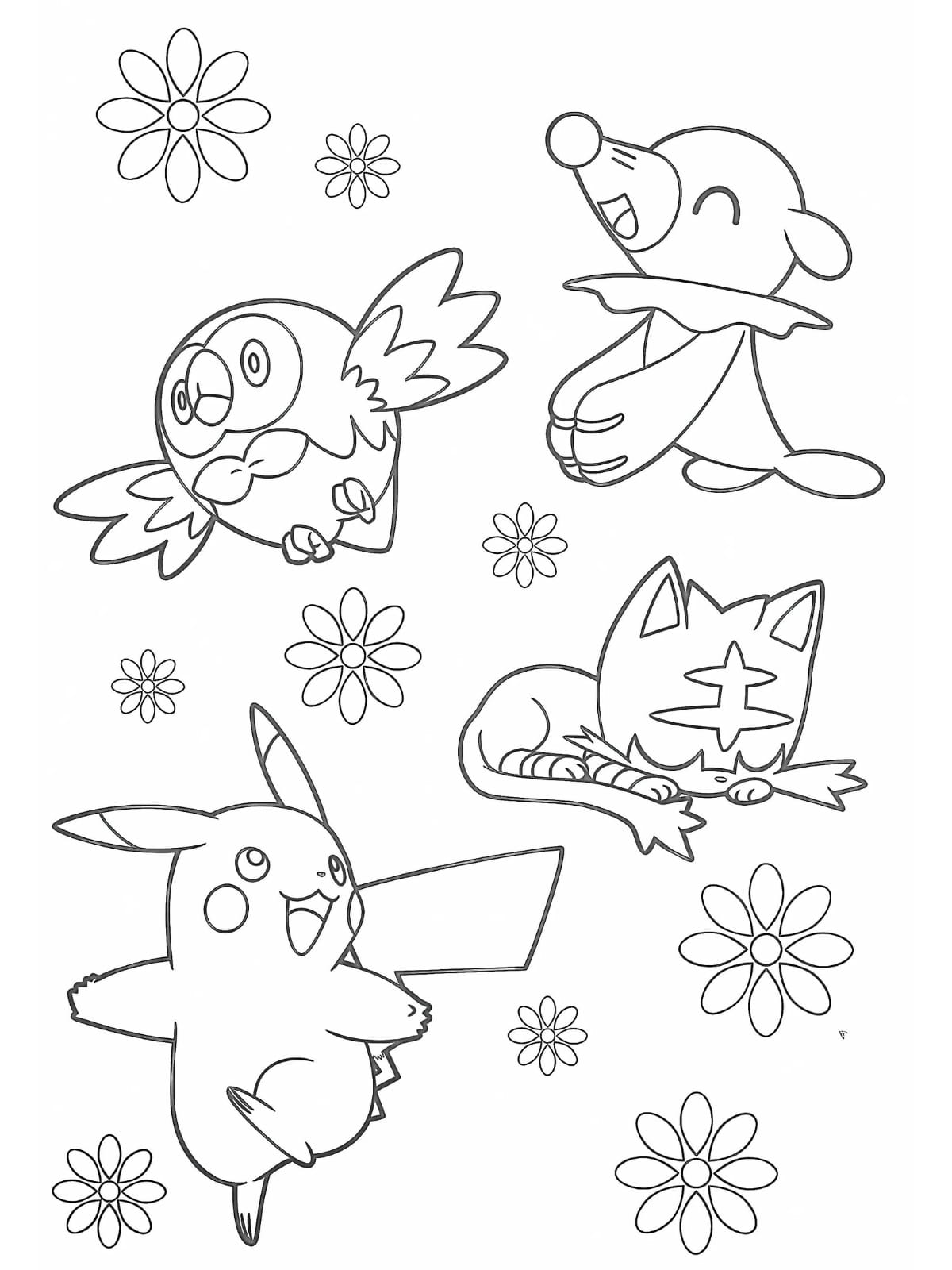 Fire Type Pokemon Coloring Pages