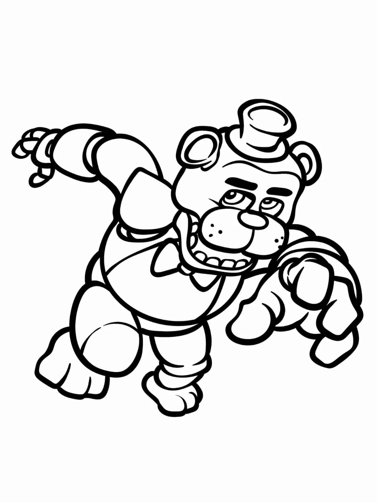 Five Nights At Freddys Coloring Pages For Kids