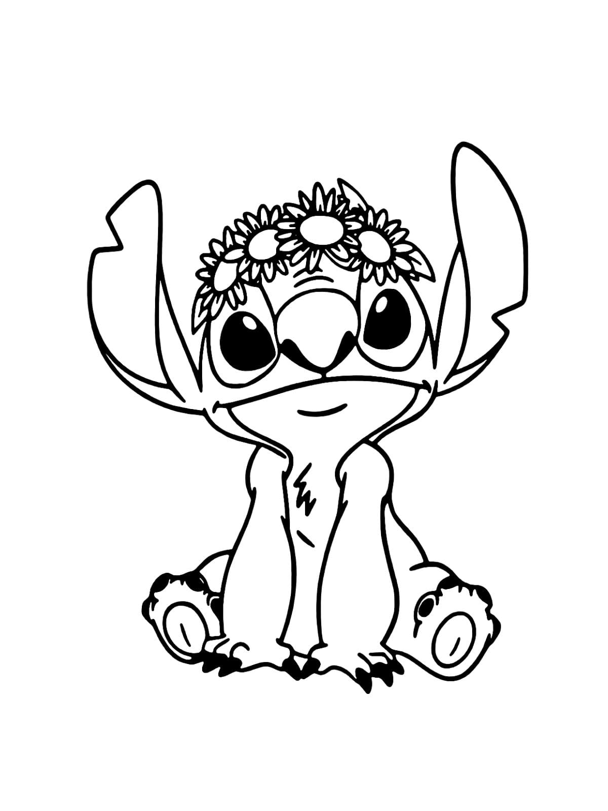 Flower Head Stitch Coloring Pages