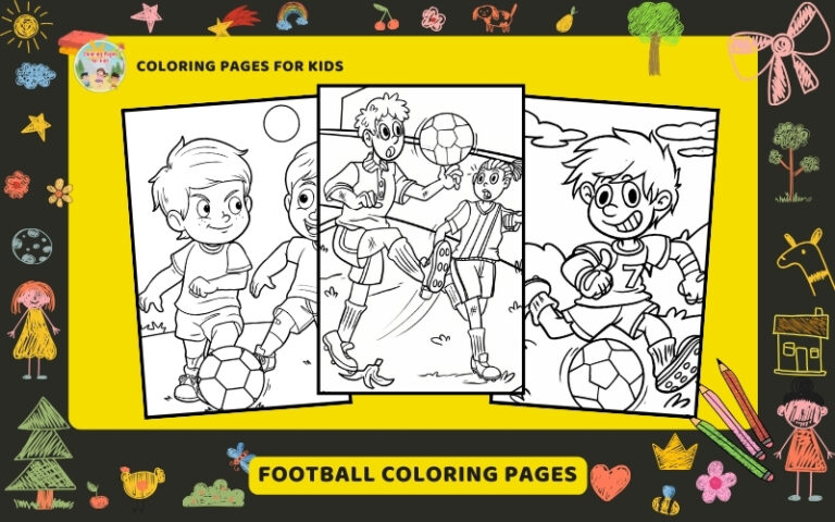 Football Coloring Pages Featured Image