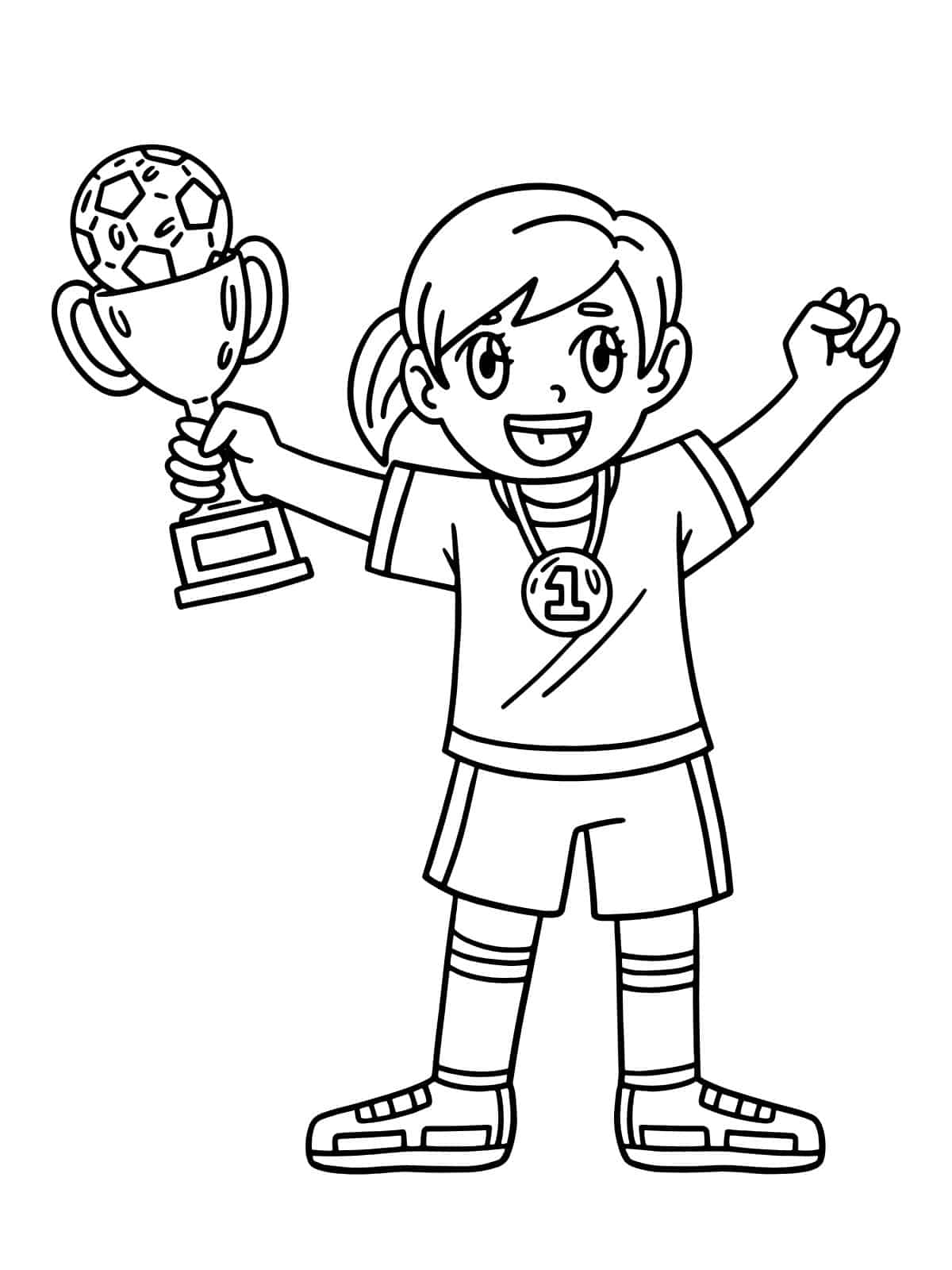 Football Player Kicking Coloring Pages