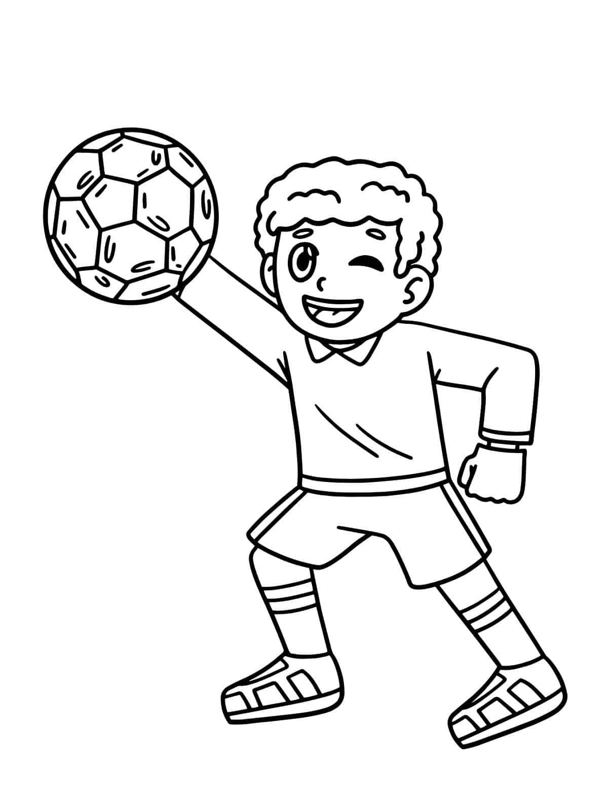 Football Player Tackling Coloring Pages