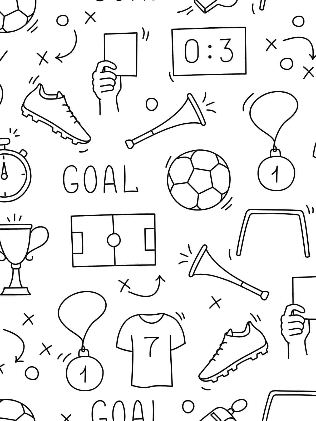 Football Wallpaper Coloring Pages