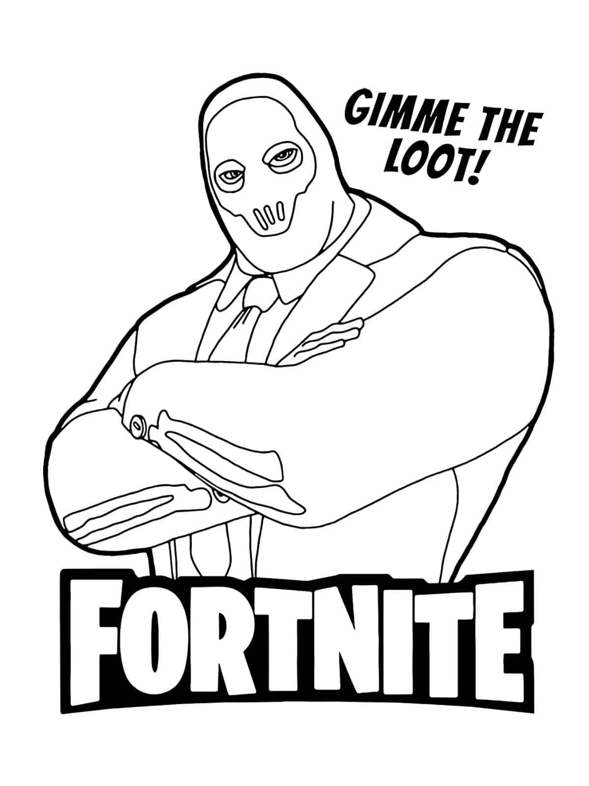 Fortnite Coloring Pages