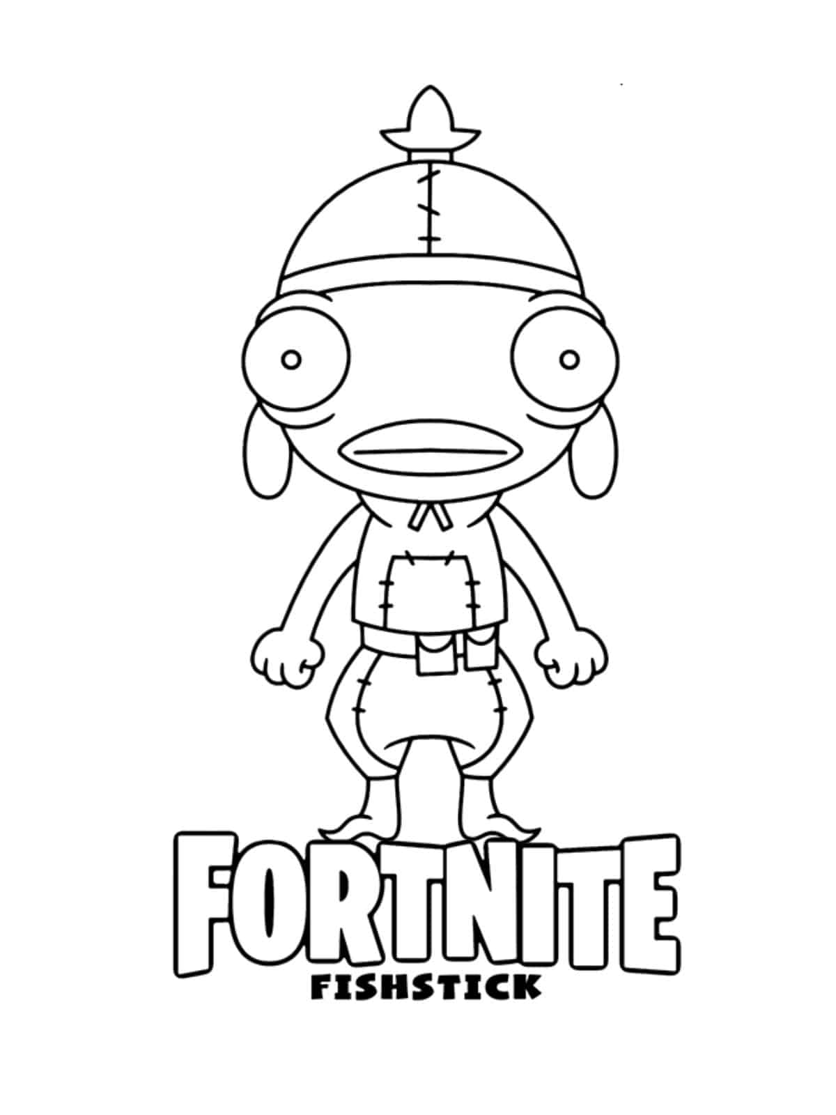 Fortnite Fishstick Coloring Page