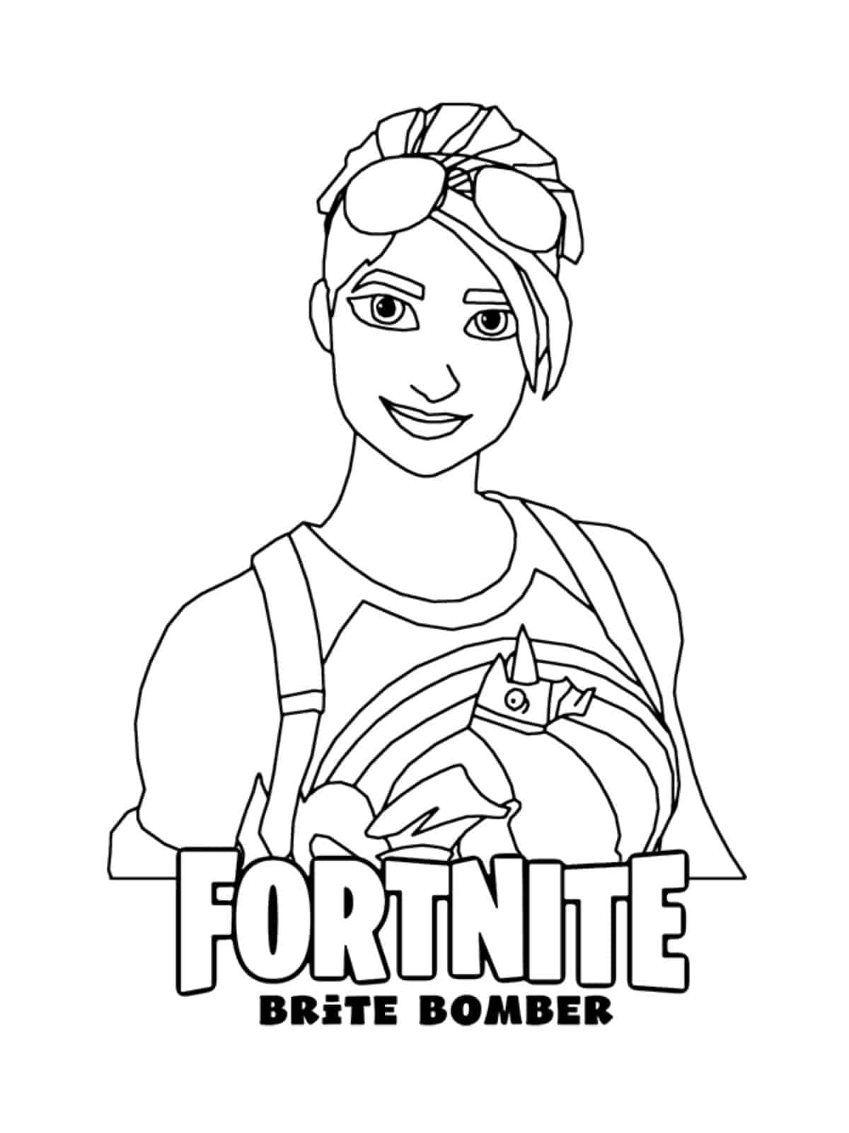 Fortnite Jonesy Coloring Page