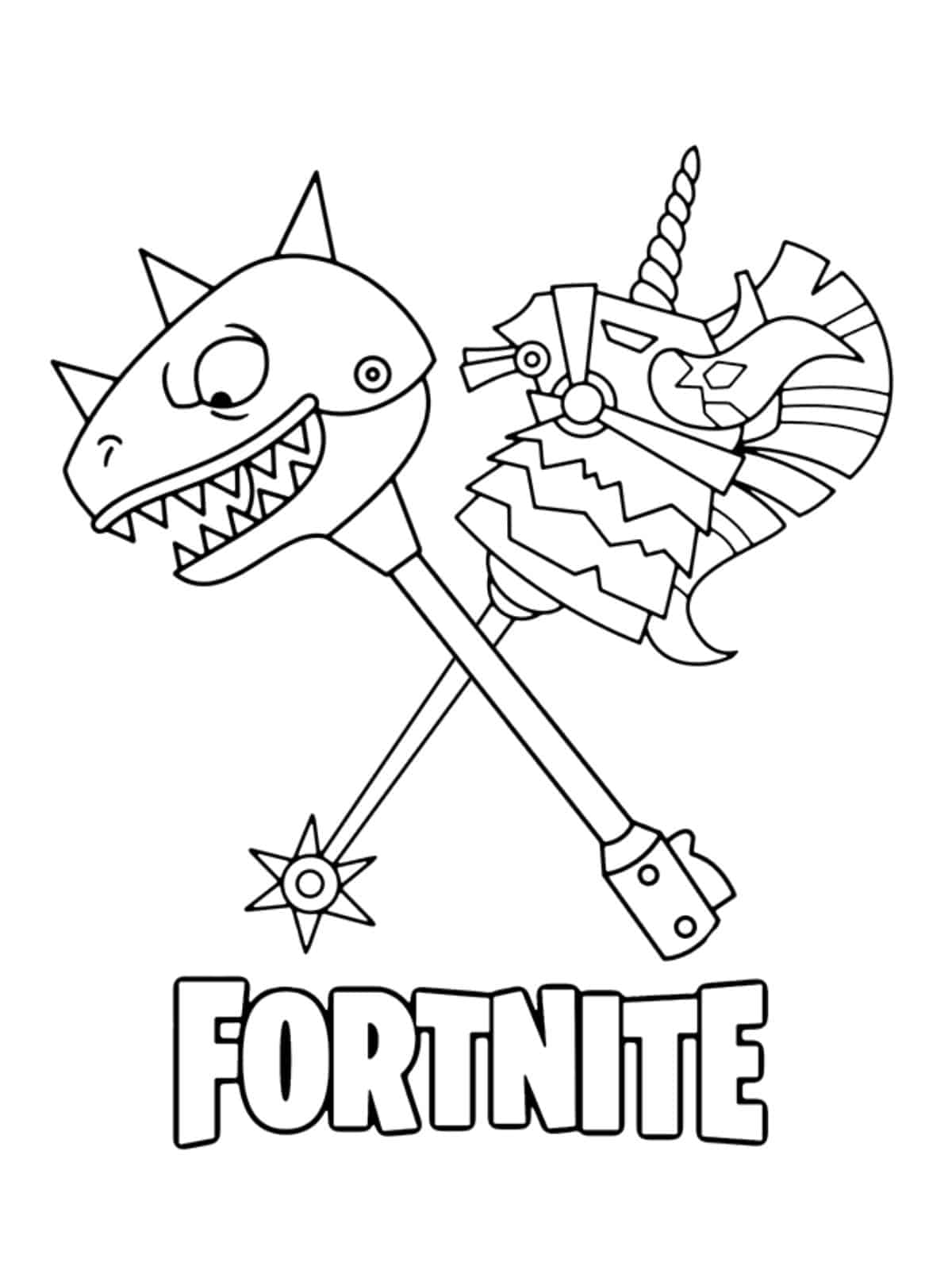 Fortnite Loot Lake Coloring Page