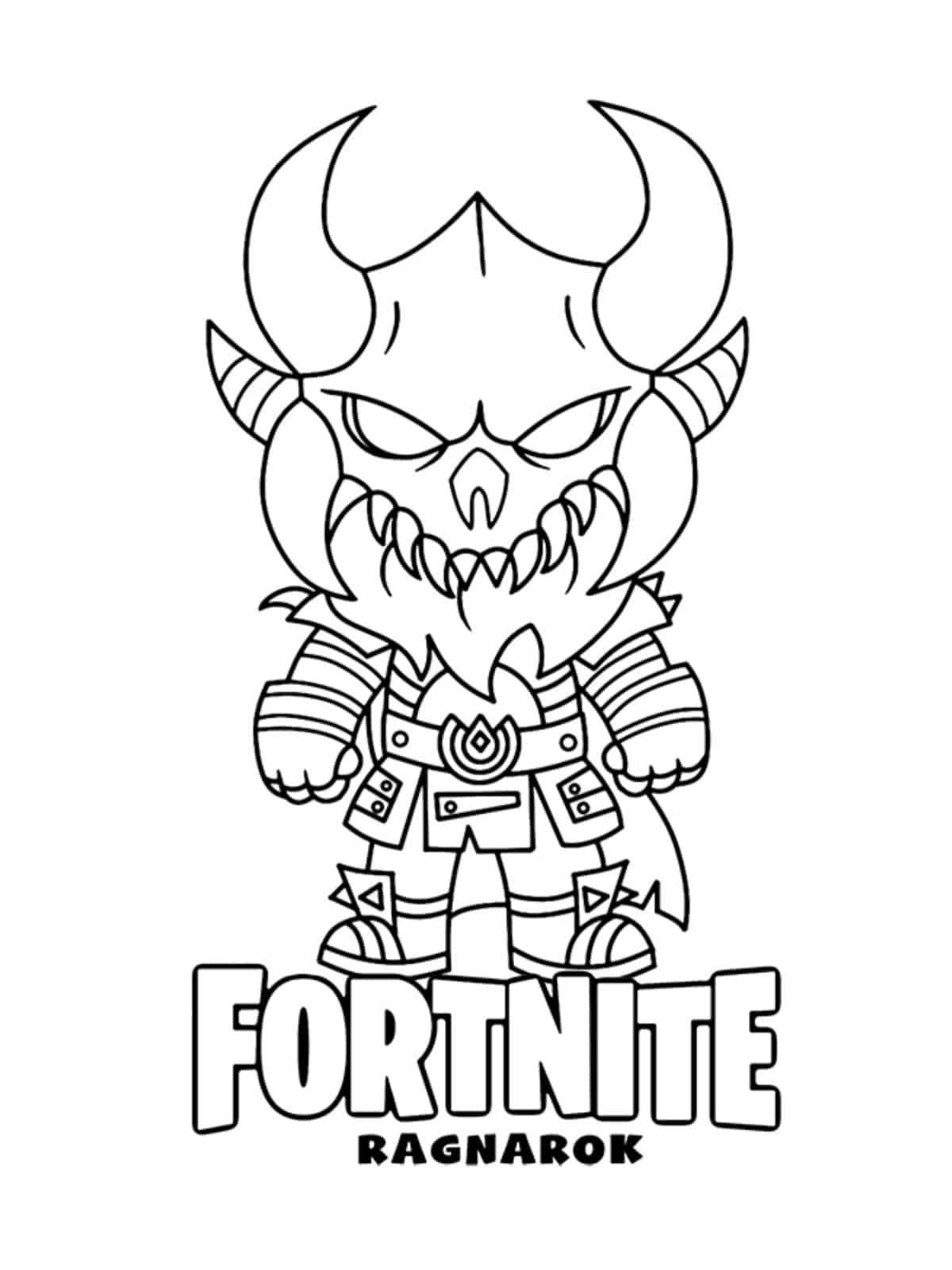 Fortnite Ragnarok Coloring Page