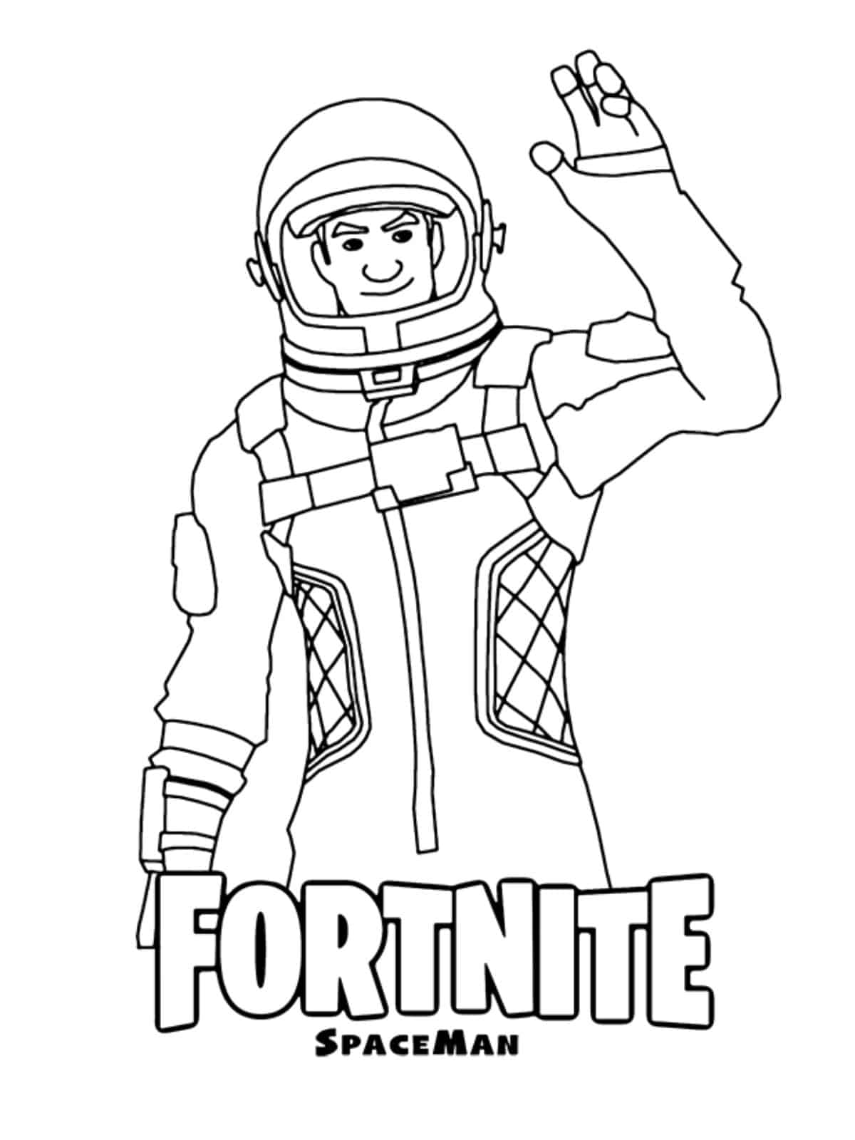 Fortnite Raven Coloring Page