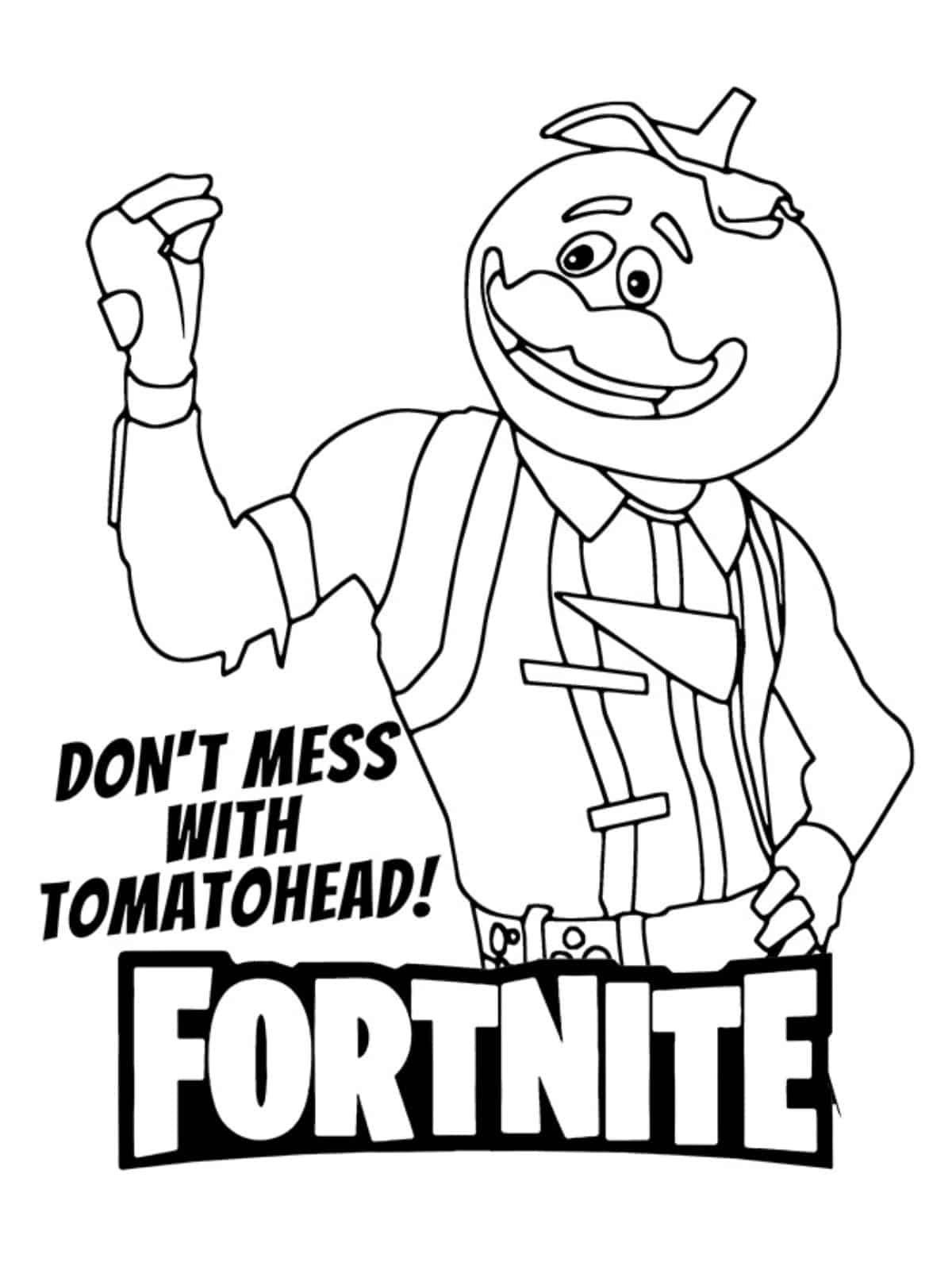 Fortnite Skin Coloring Page