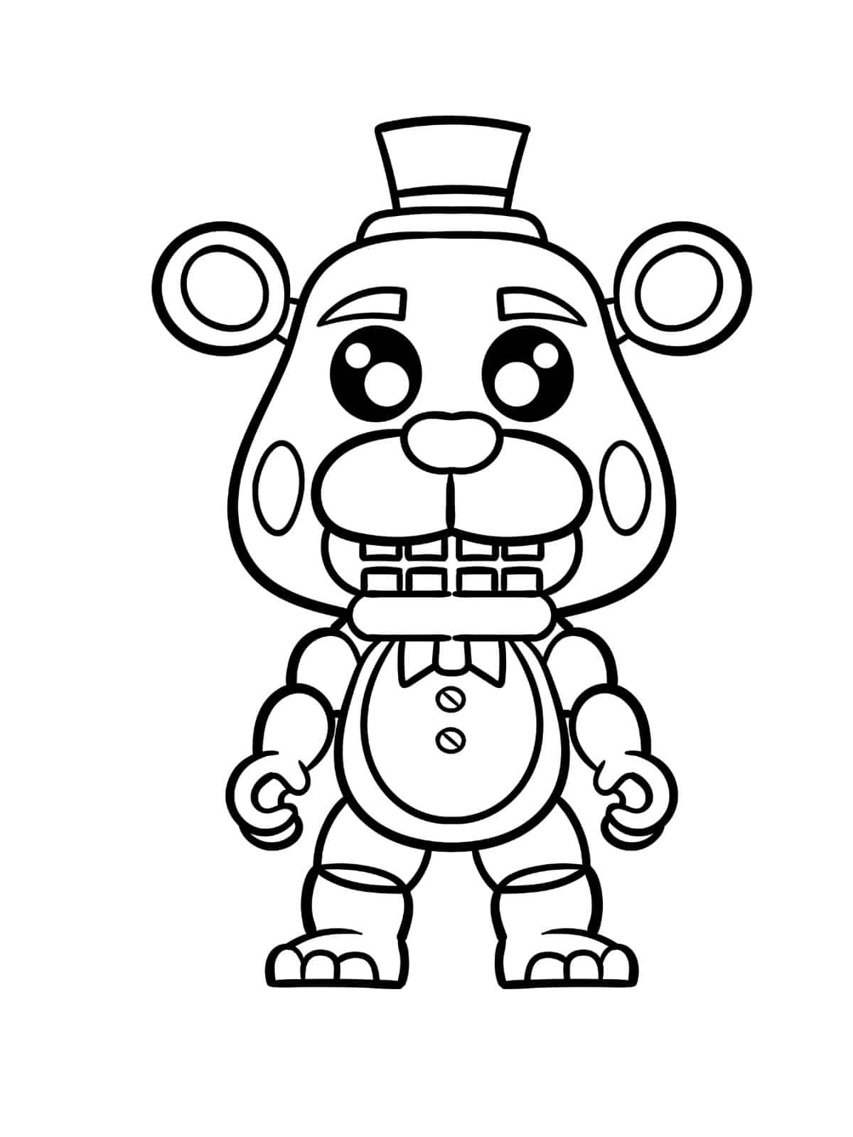 Freddy Fazbear Coloring Pages