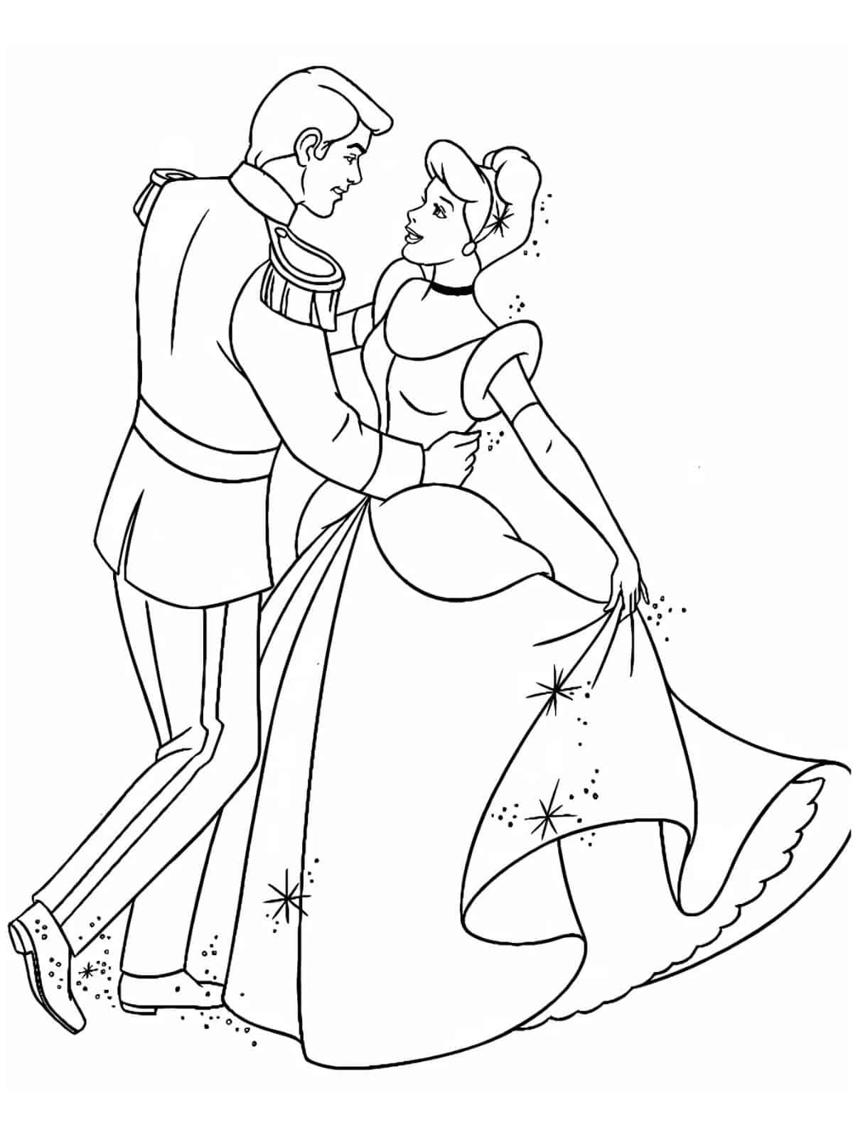 Free Cinderella Coloring Pages