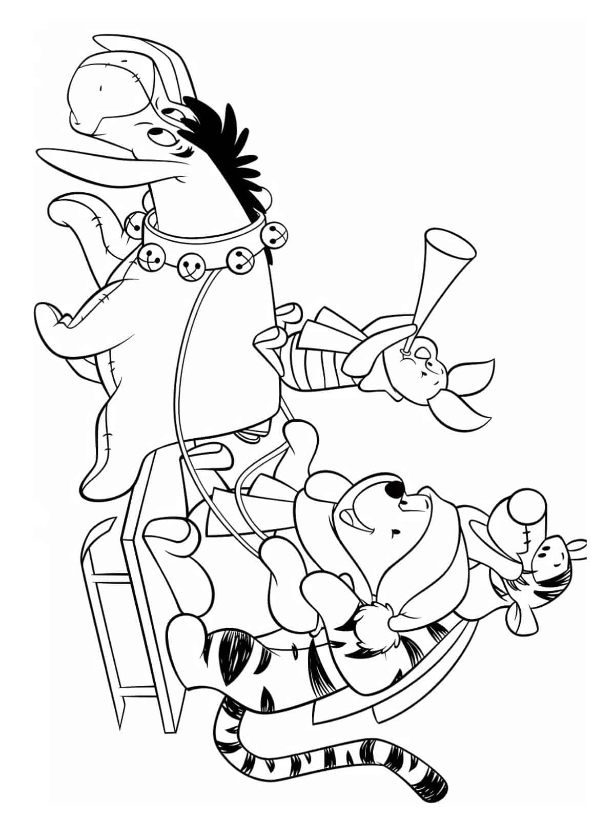 Free Disney Christmas Coloring Pages To Print