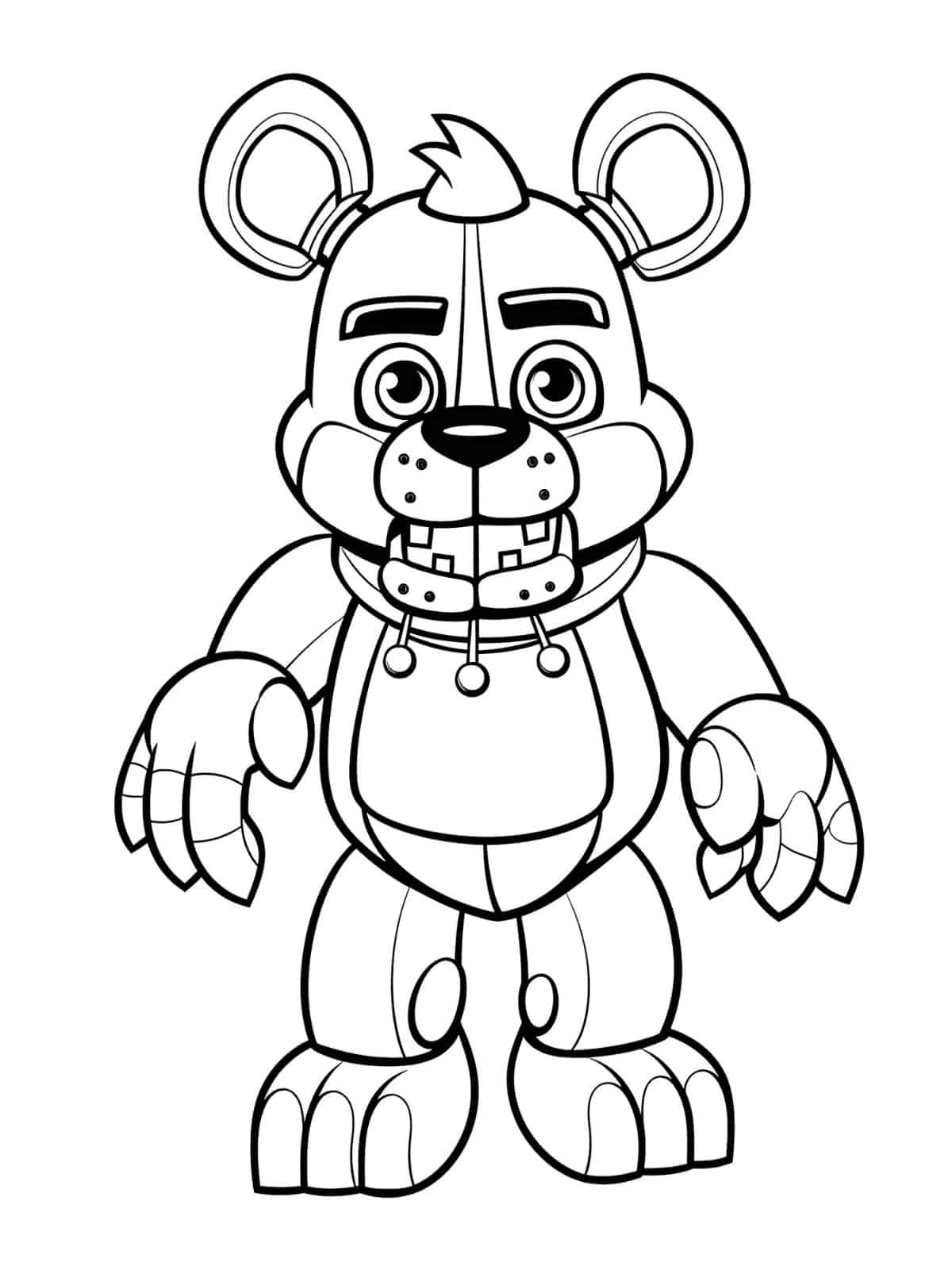 Free Five Nights At Freddys Coloring Pages To Print