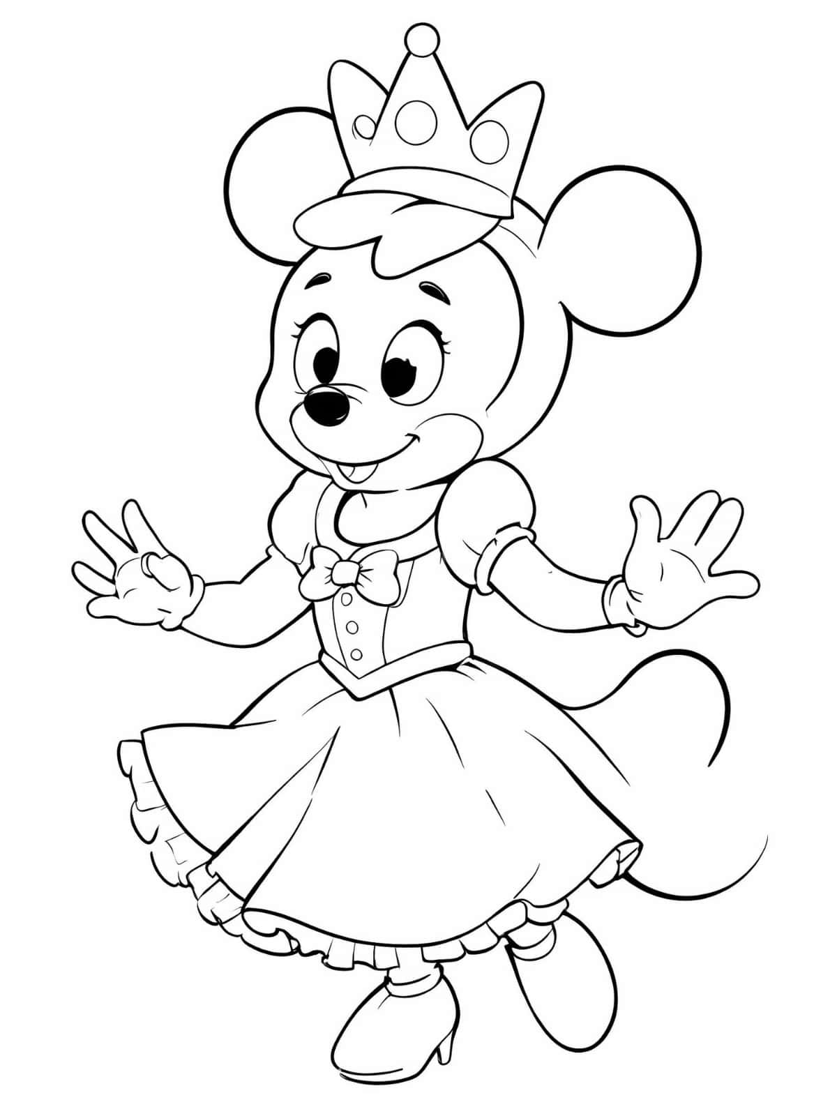 Free Minnie Mouse Coloring Pages