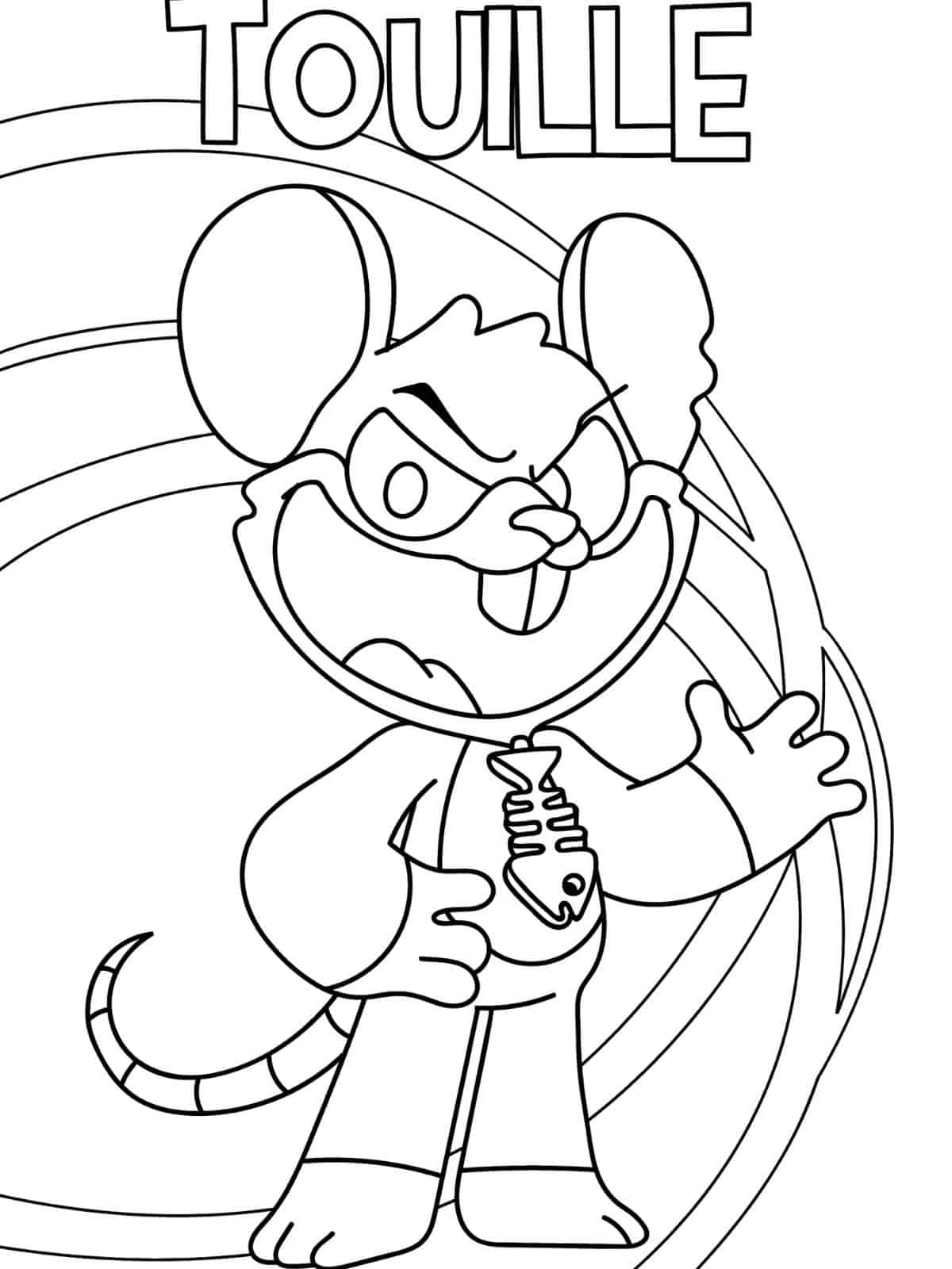 Free Nightmare Critters Coloring Pages