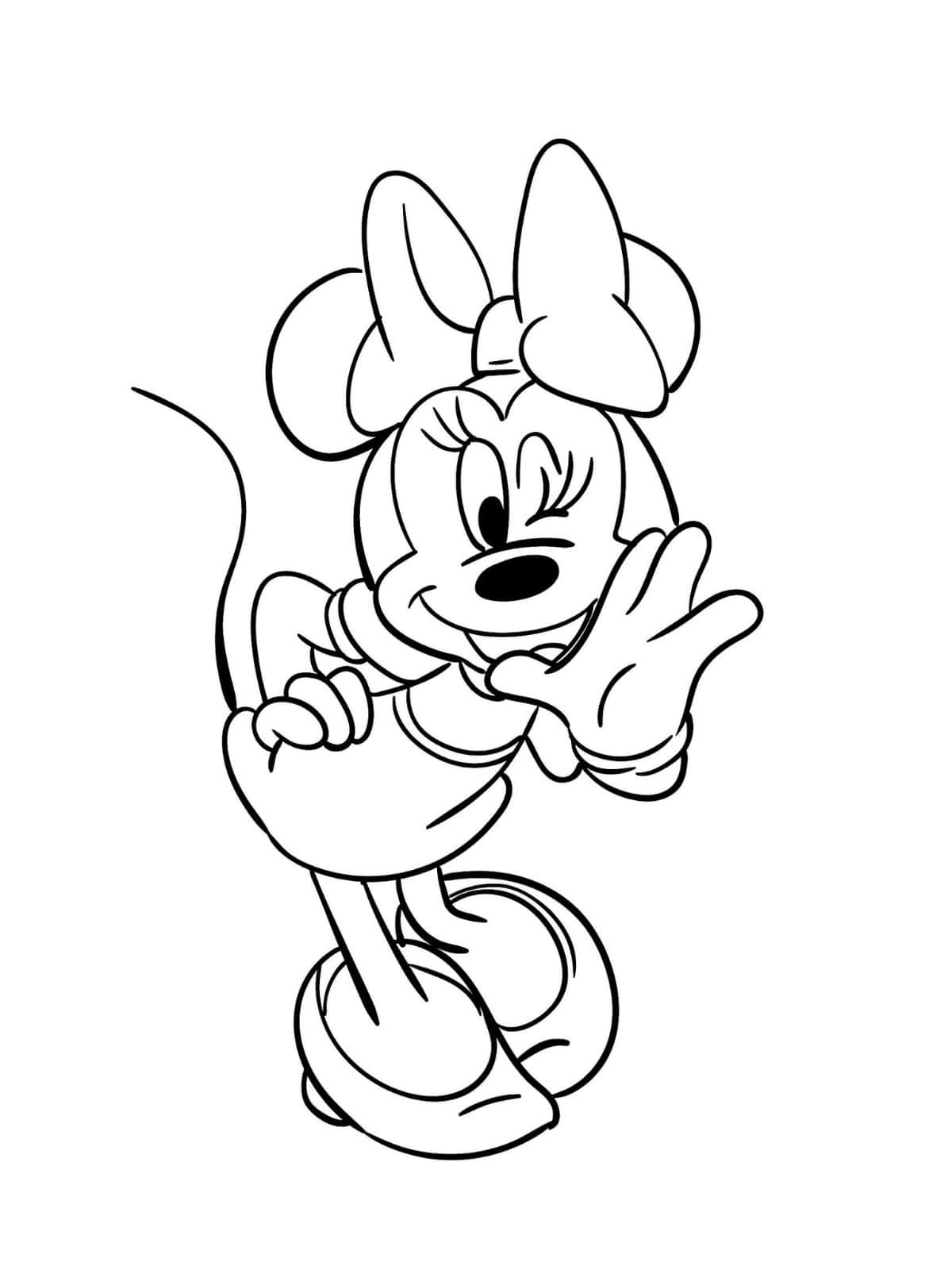 Free Printable Minnie Mouse Coloring Pages