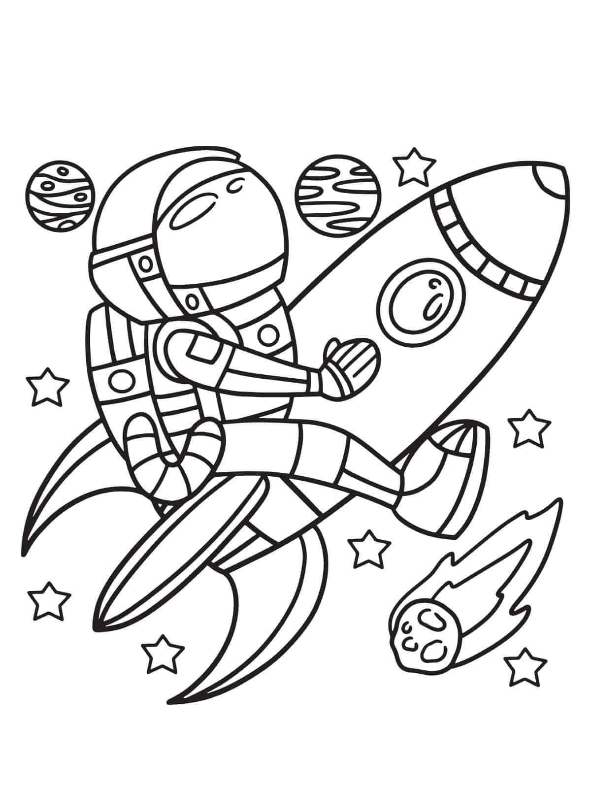 Free Space Coloring Pages To Print