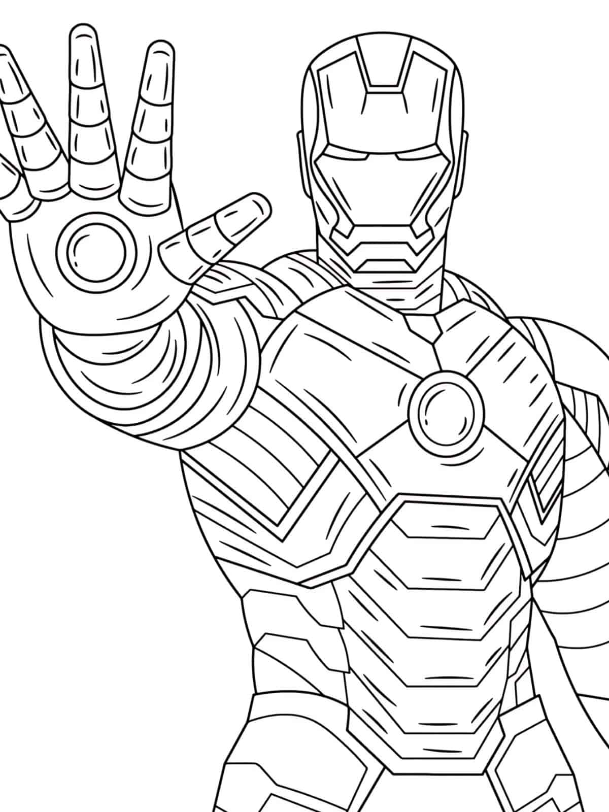 Free The Avengers Iron Man Coloring Pages For Kids