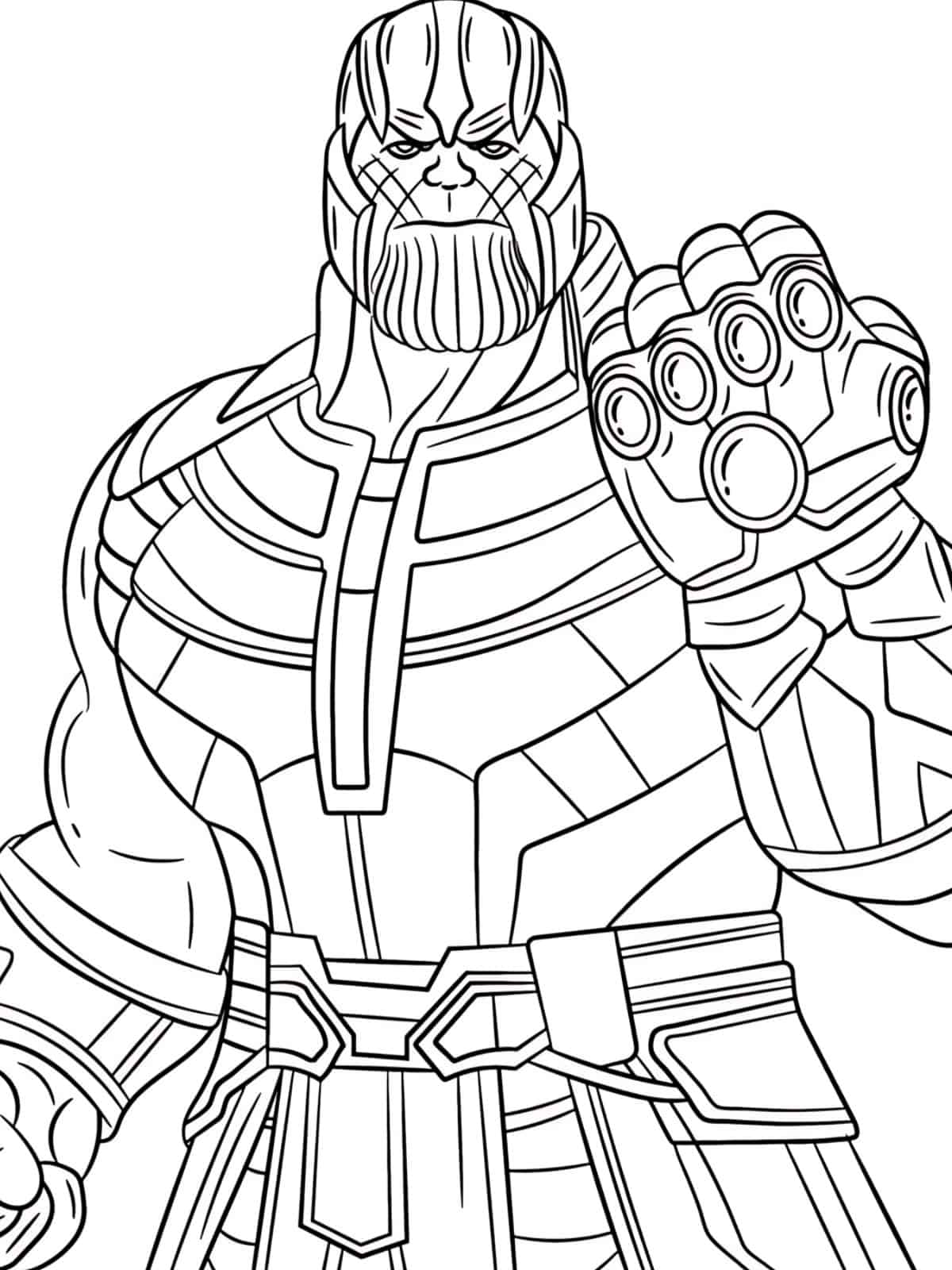 Free The Avengers Thanos Coloring Sheets