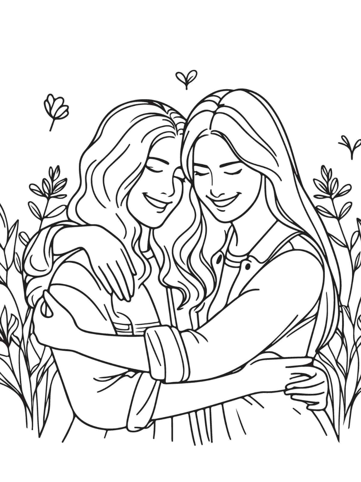 Friends Until The End Coloring Sheets