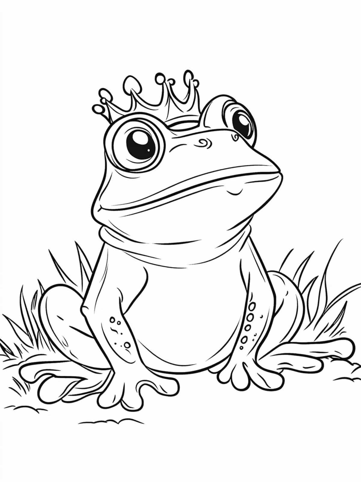 Frog King Coloring Pages